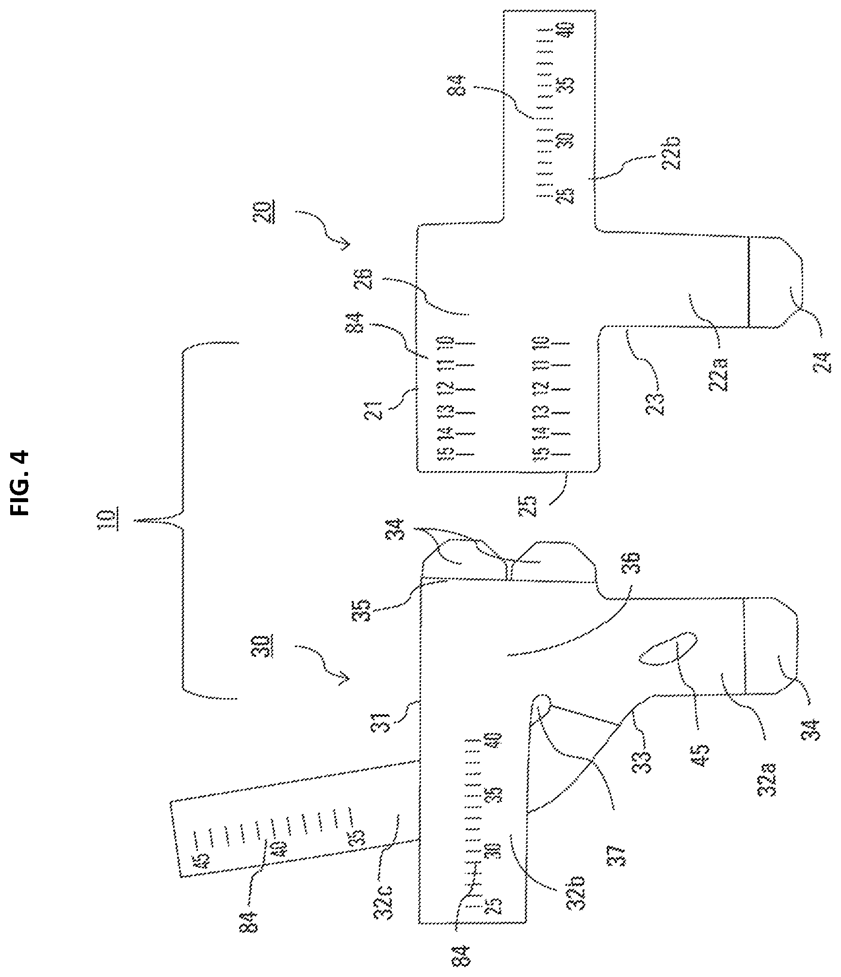 Patent US12403027 Figure 4 – Compression garment