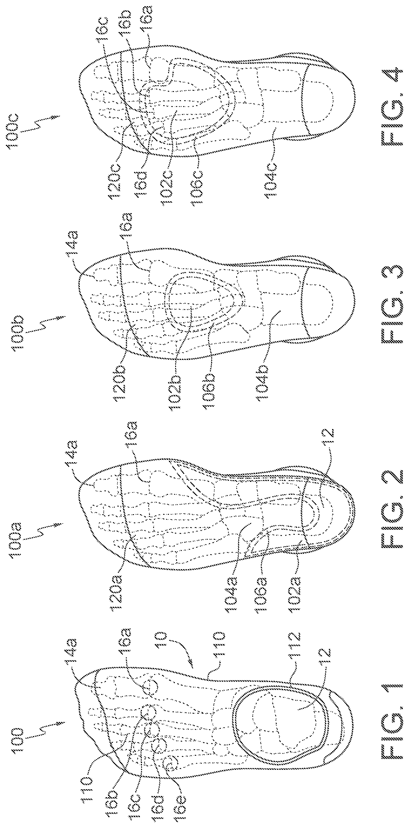 Patent US12403028 — Sock orthotic — Figure 1