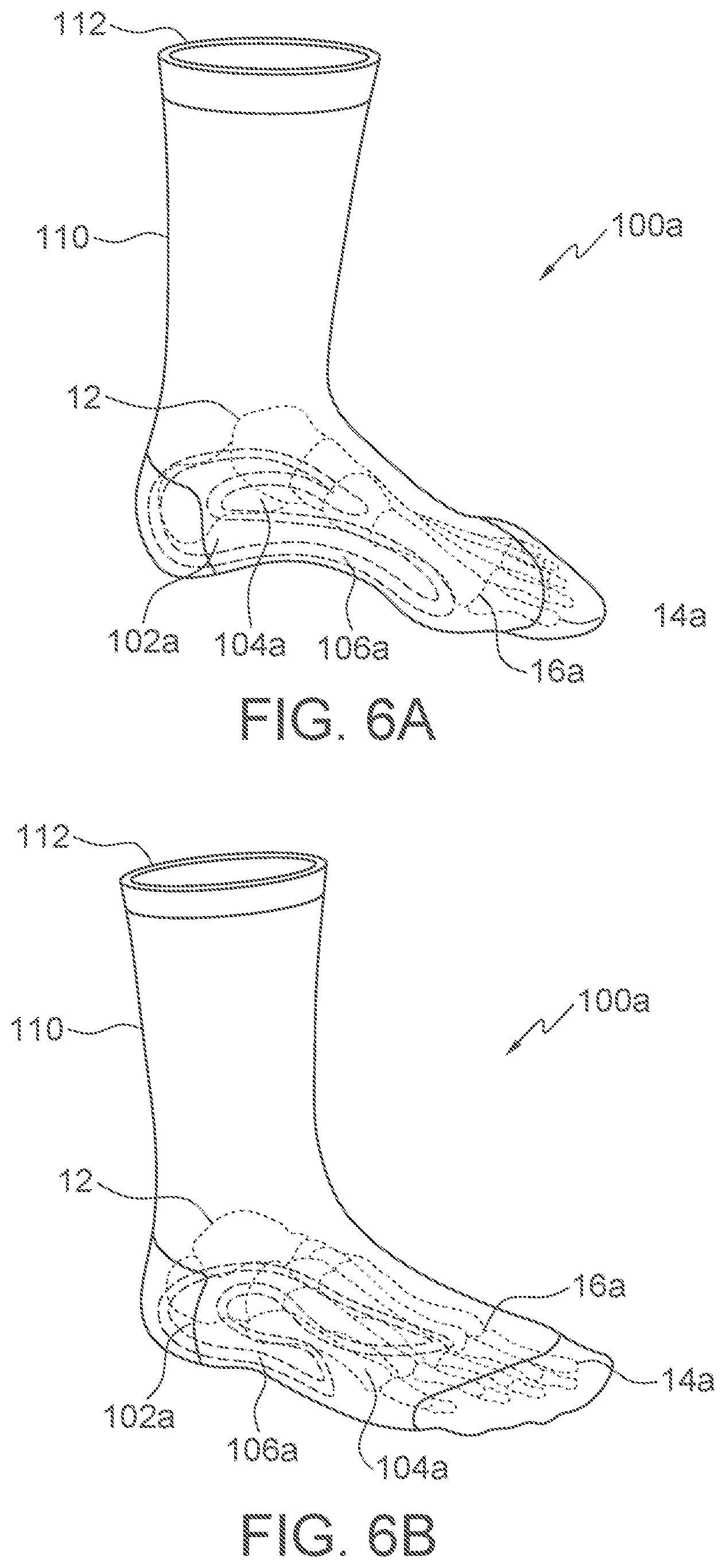 Patent US12403028 Figure 3 – Sock orthotic