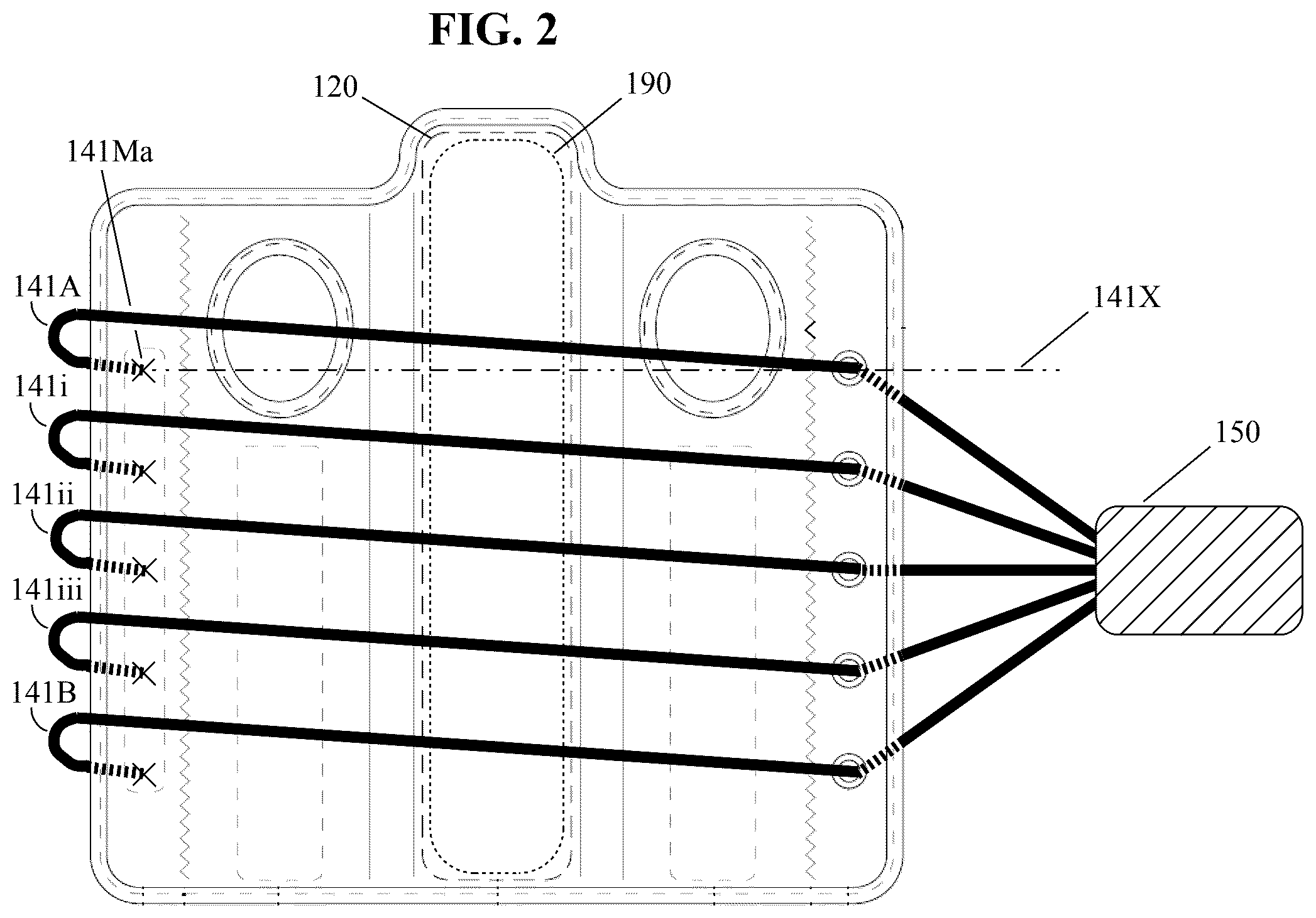 Patent US12403029 Figure 2 – Dual-handed wrist brace with enhanced thumb support