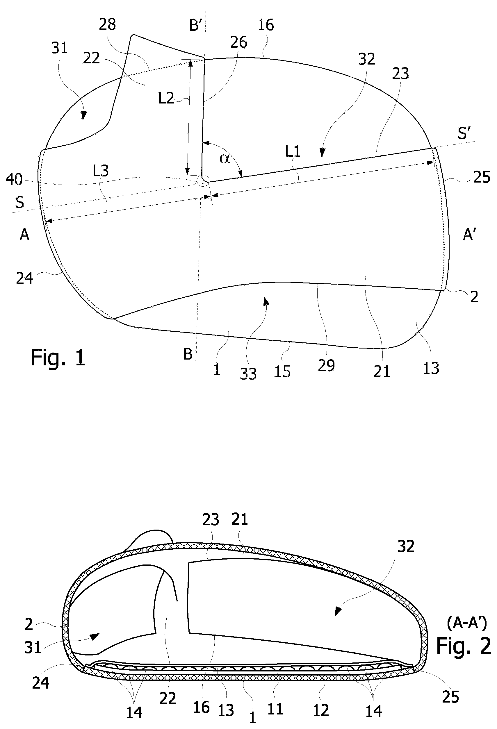 Patent US12403030 — Device for protecting the plantar padding — Figure 1
