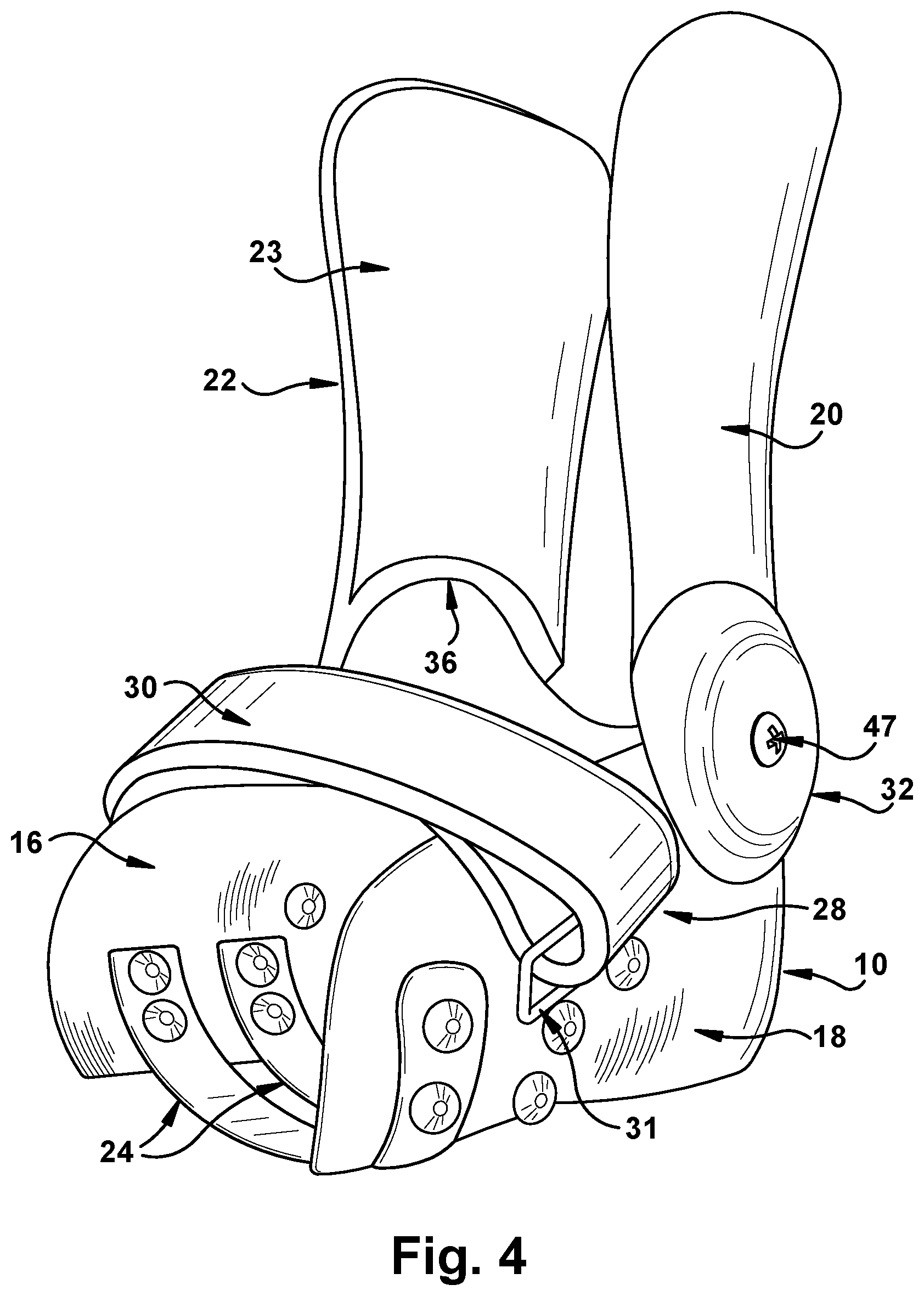 Patent US12403031 Figure 4 – External ankle brace