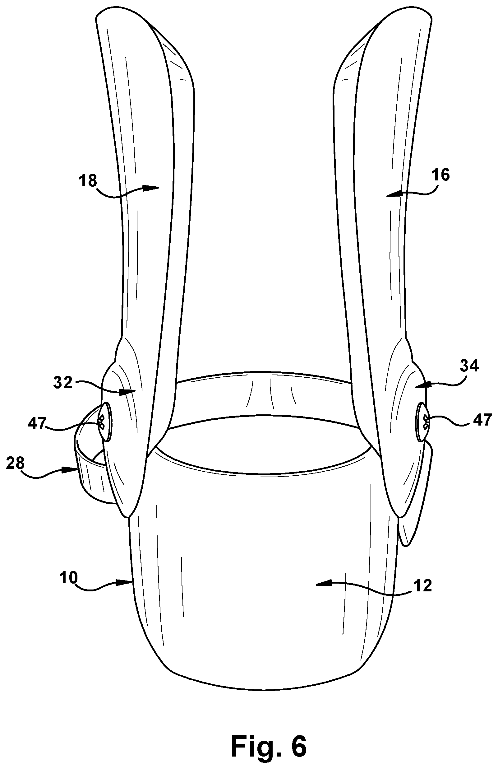 Patent US12403031 Figure 6 – External ankle brace