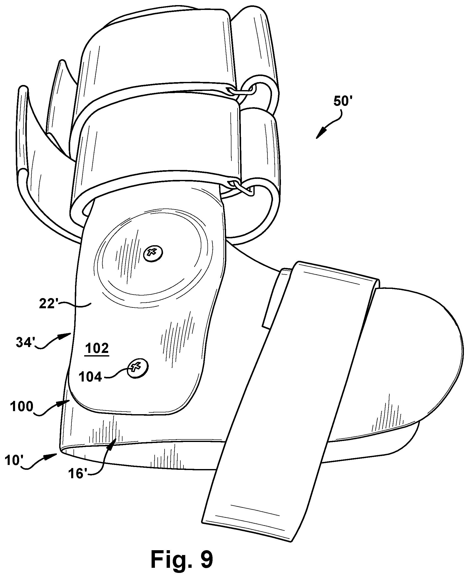 Patent US12403031 Figure 9 – External ankle brace