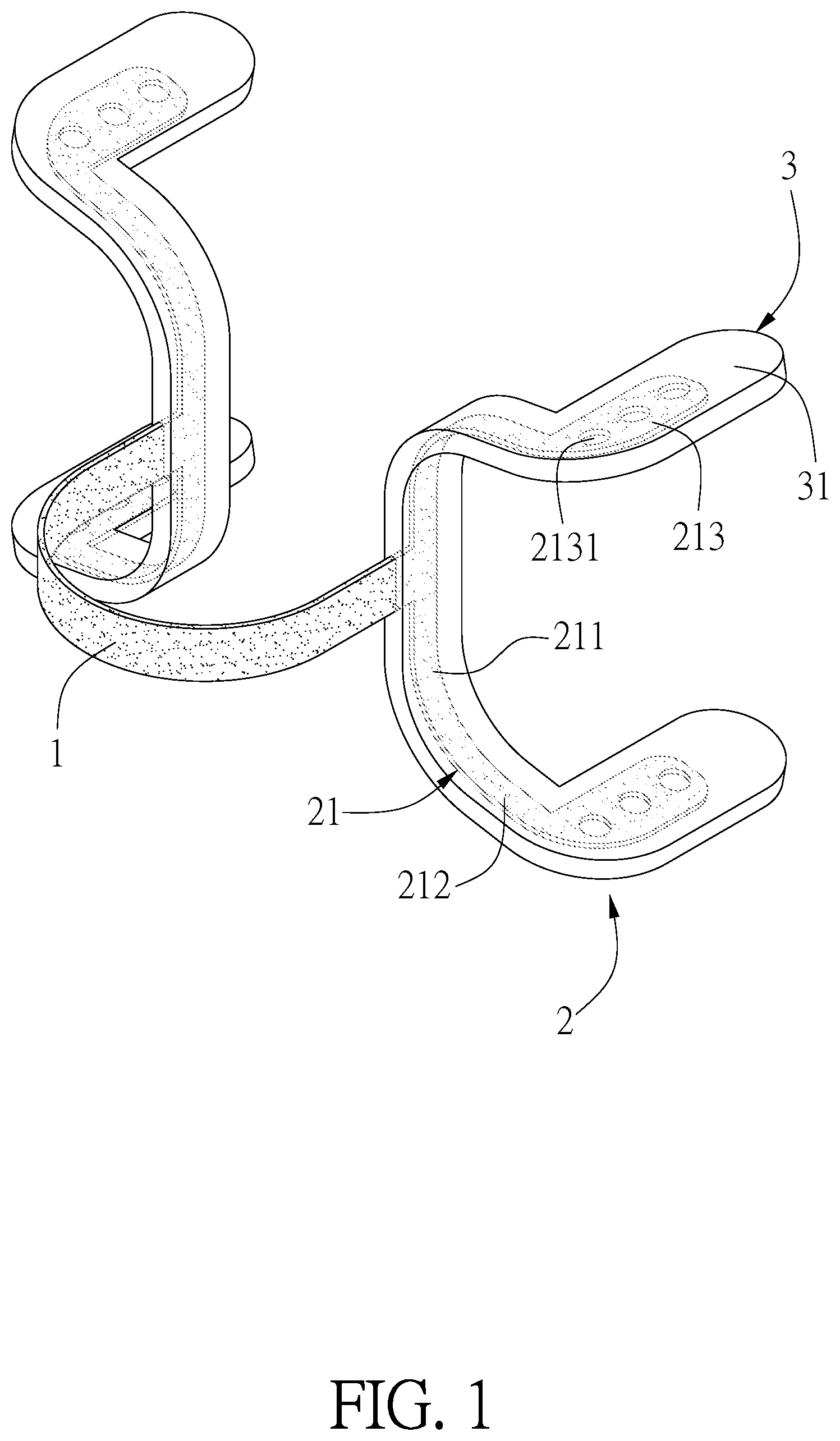 Patent US12403032 Figure 1 – Nasal dilator