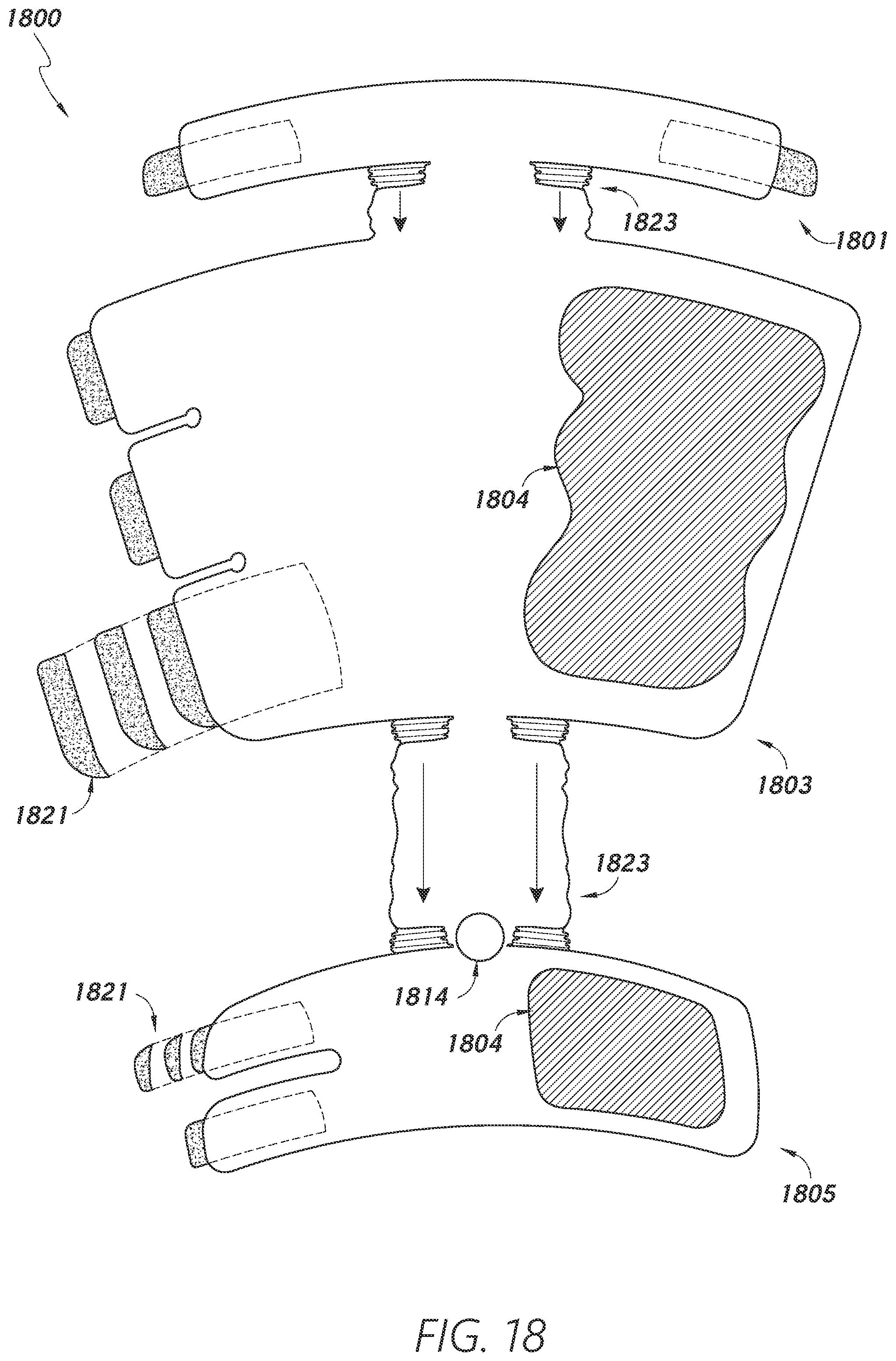 Patent US12403034 Figure 19 – Sleeve-based body temperature regulation