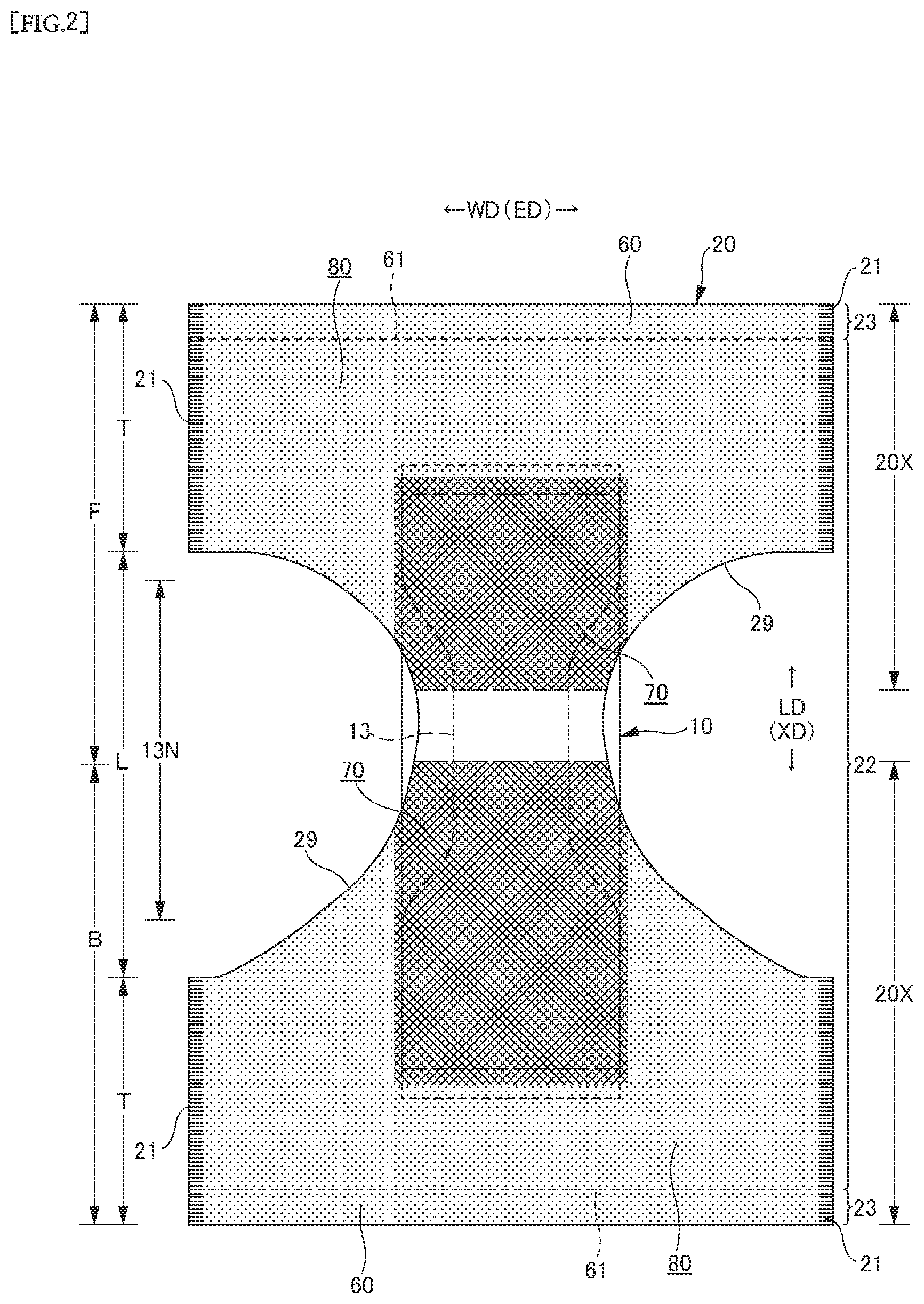 Patent US12403046 Figure 2 – Disposable wearing article