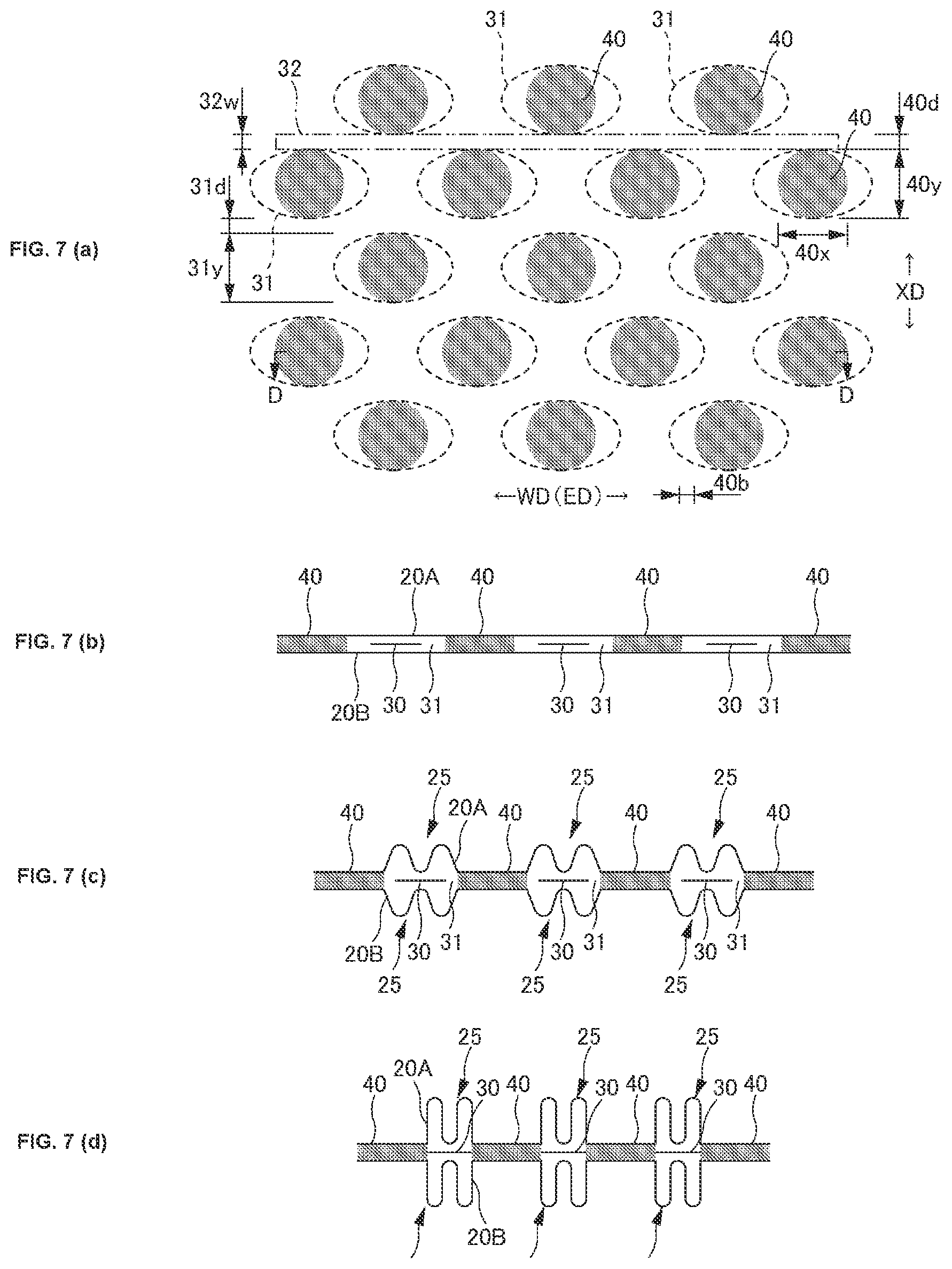 Patent US12403046 Figure 7 – Disposable wearing article