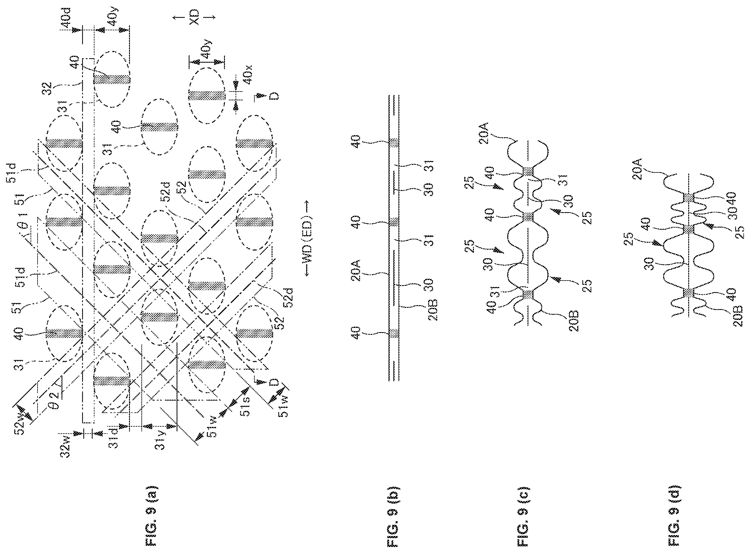 Patent US12403046 Figure 9 – Disposable wearing article