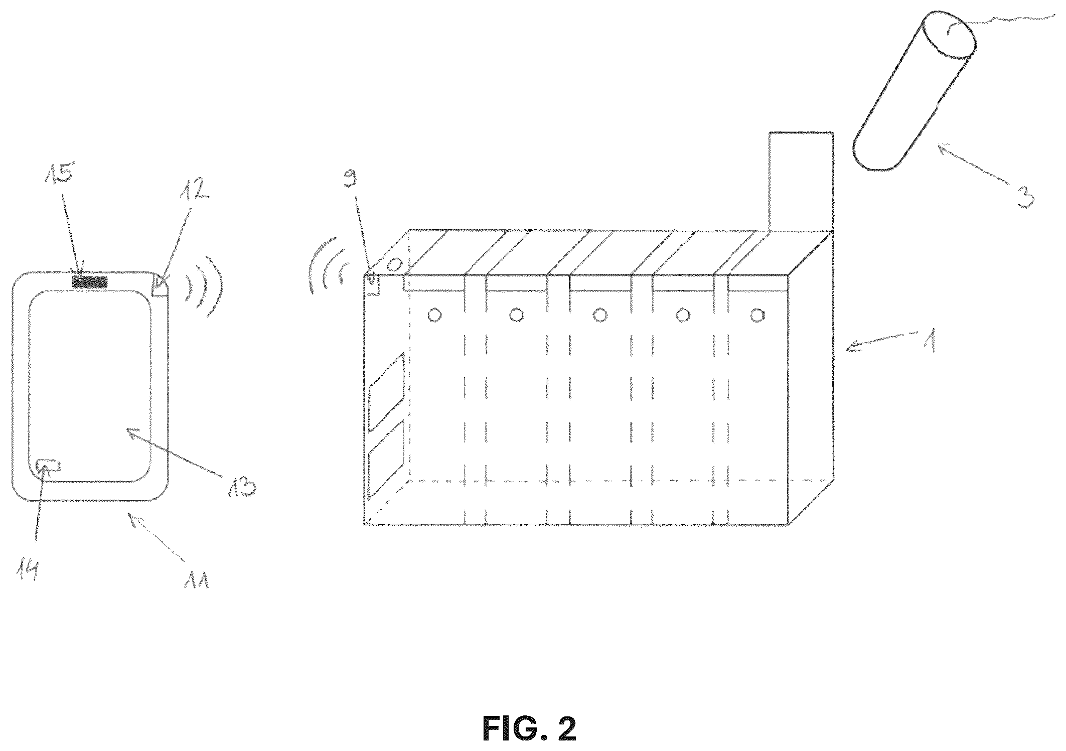 Patent US12403049 Figure 2 – Storing device and a system for tracking absorption products