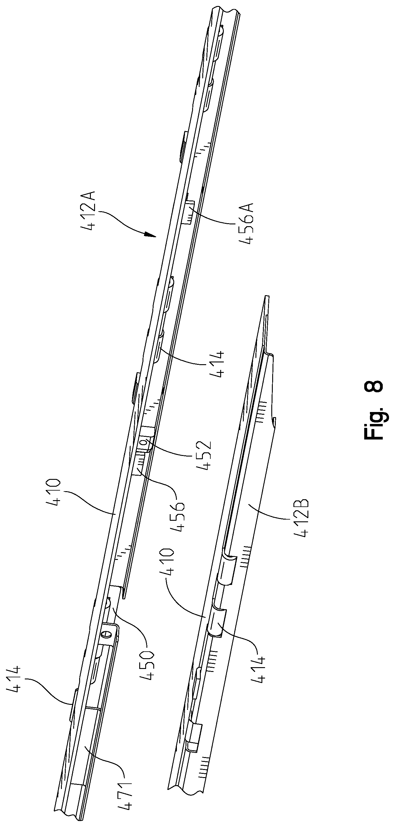 Patent US12403052 Figure 6 – Ramp siderail deployment apparatus and method
