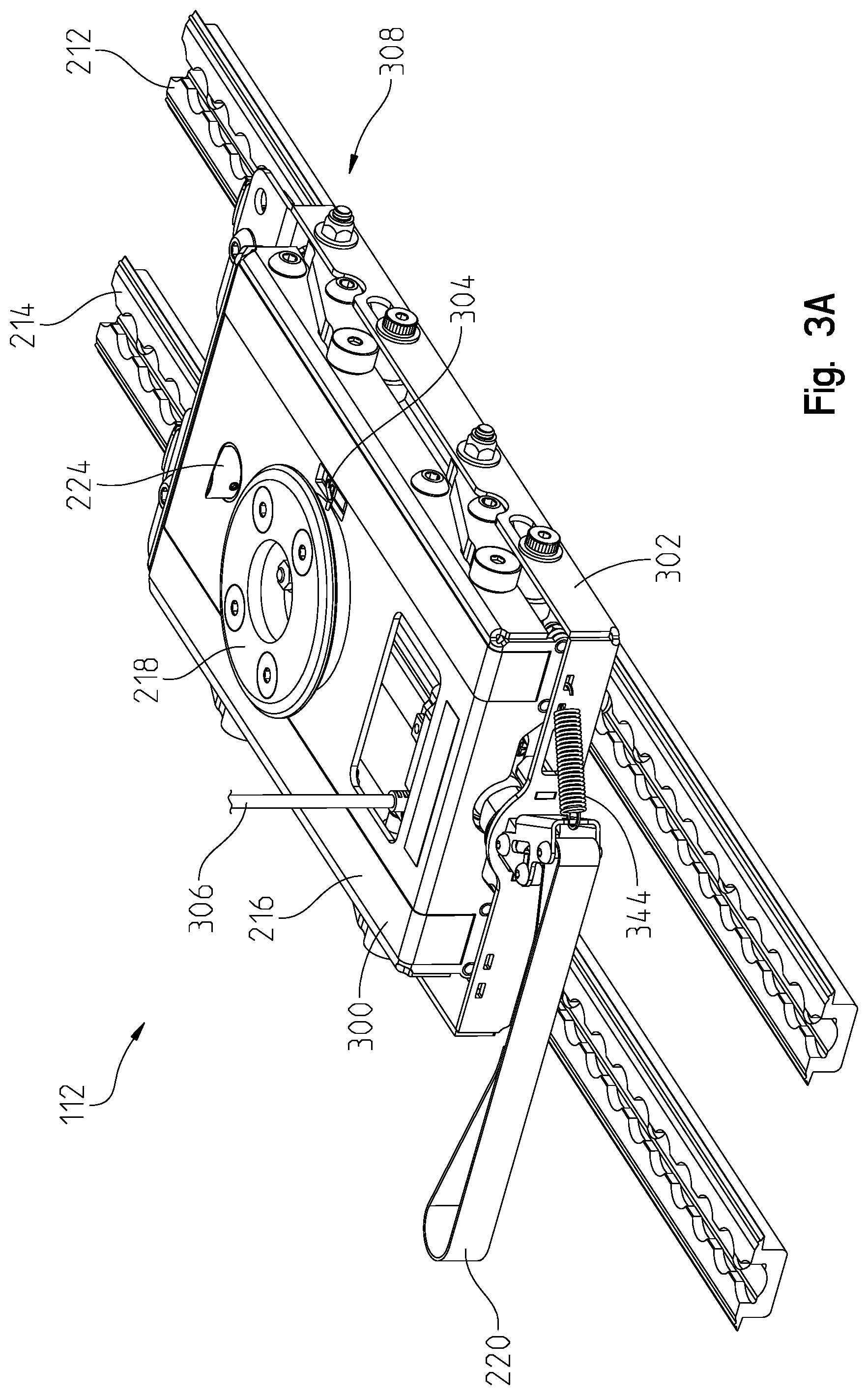 Patent US12403053 Figure 3 – Wheelchair docking system and method thereof