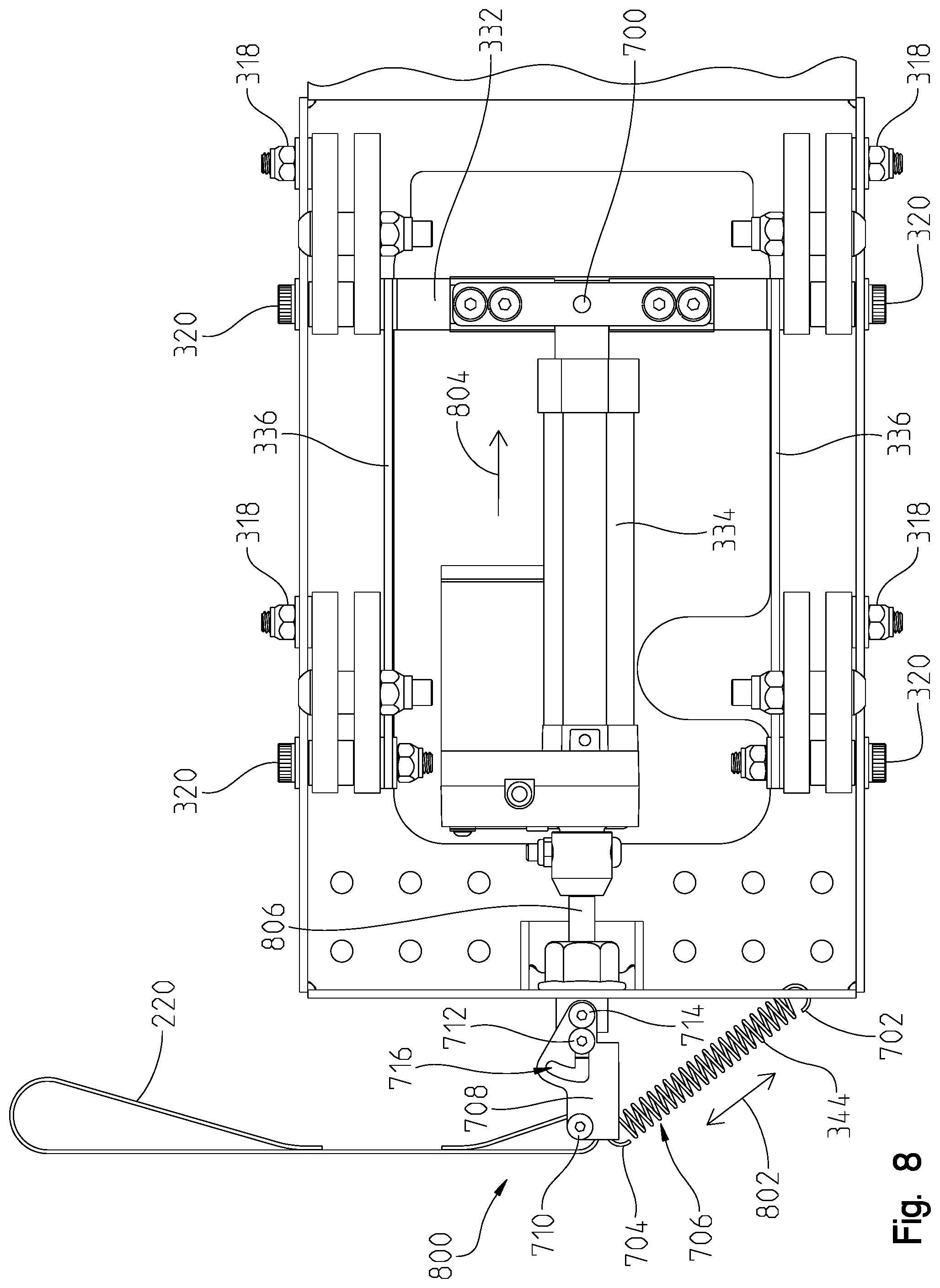 Patent US12403053 Figure 9 – Wheelchair docking system and method thereof