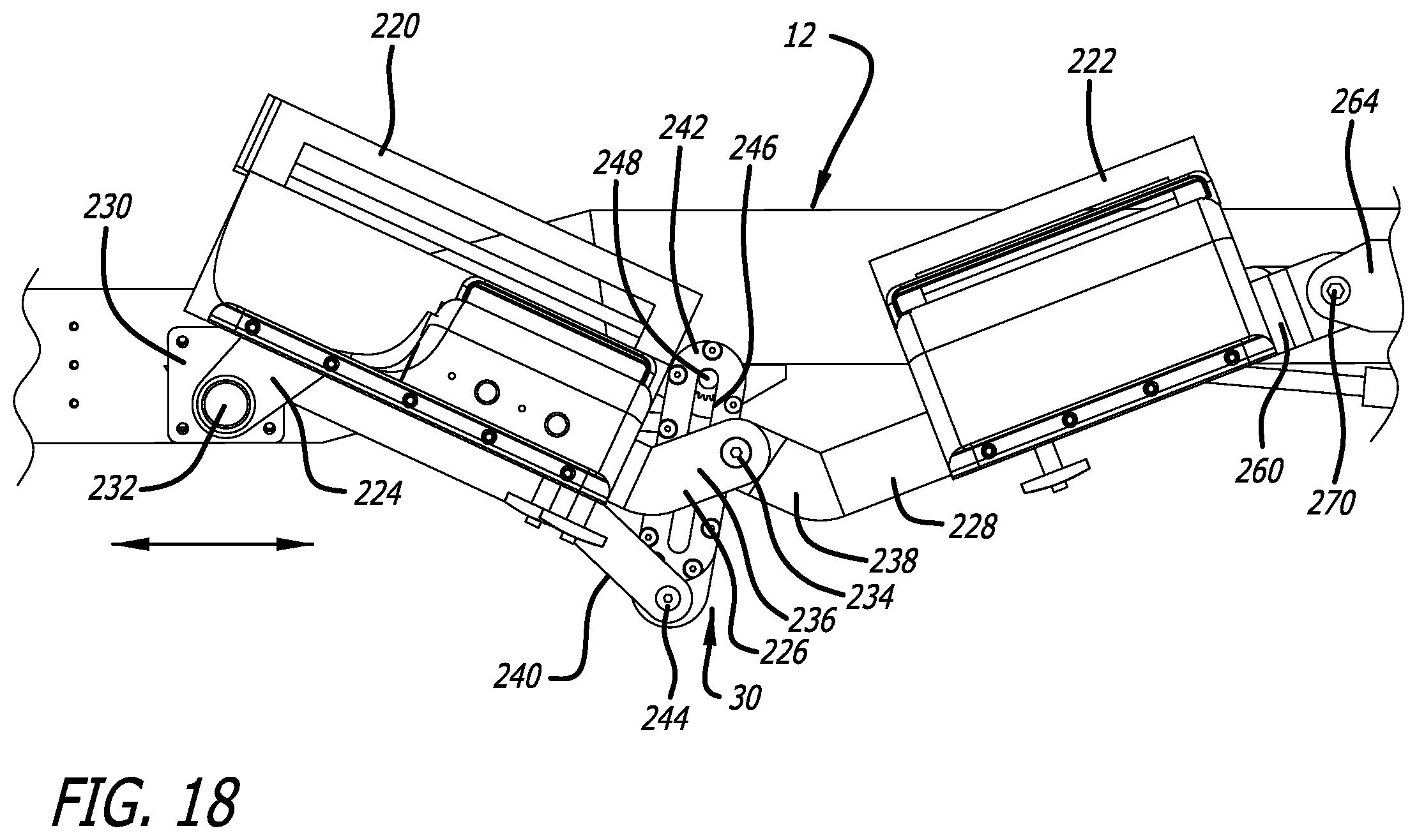 Patent US12403058 Figure 19 – Reconfigurable upper leg support for a surgical frame