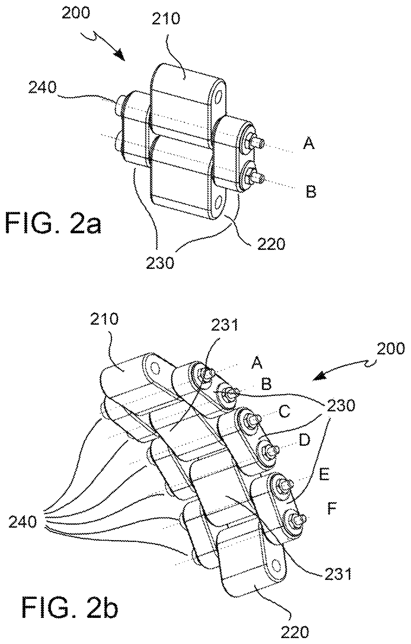 Patent US12403060 Figure 2 – Apparatus capable of actuating a distal joint and transferring the constraining reactions in an underactuated shoulder exoskeleton