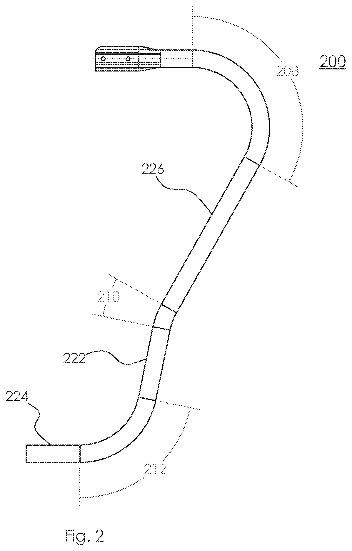 Patent US12403063 Figure 3 – Extended handle mechanism for percussive massage device and method of use
