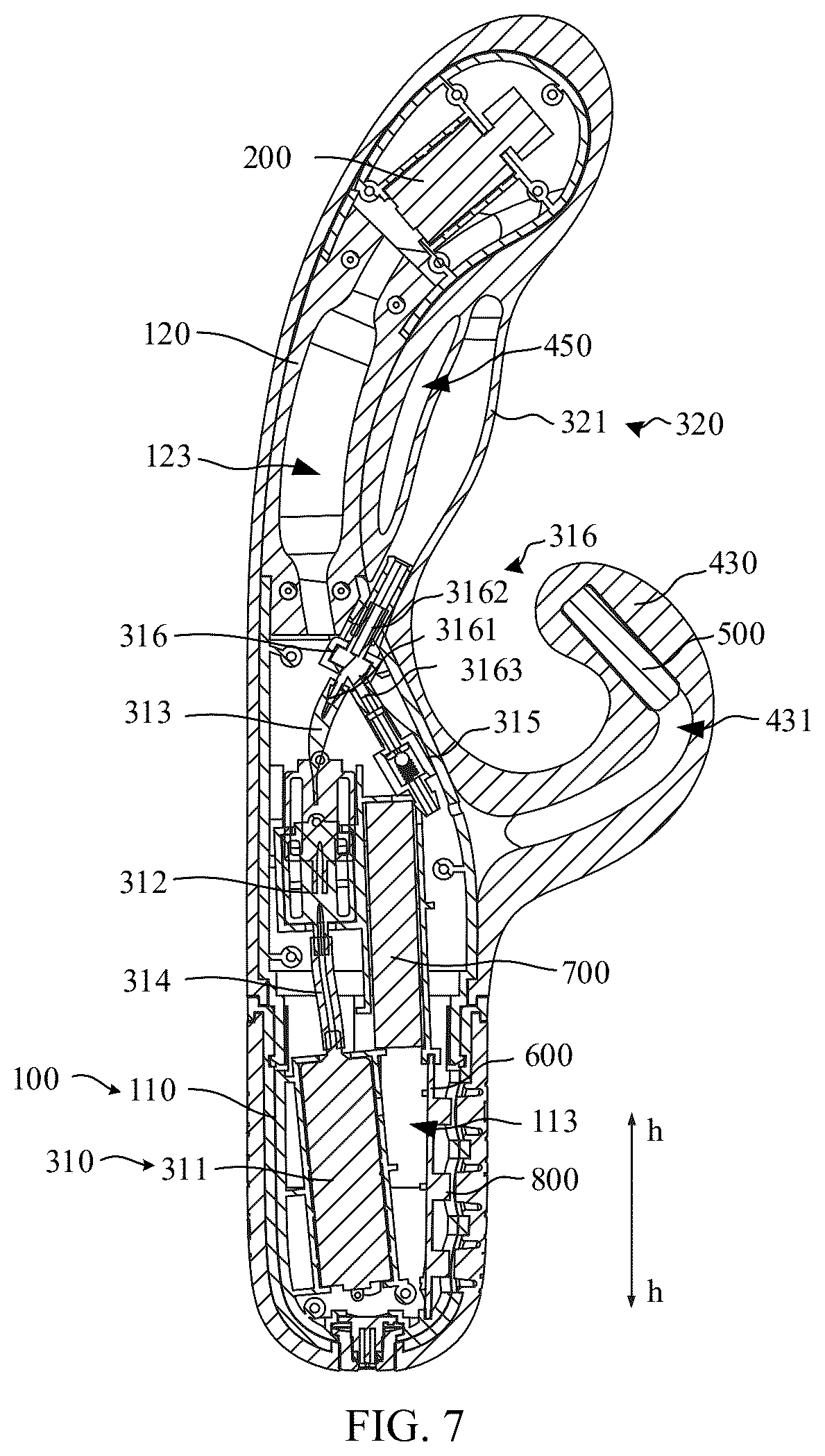 Patent US12403064 Figure 5 – Massager