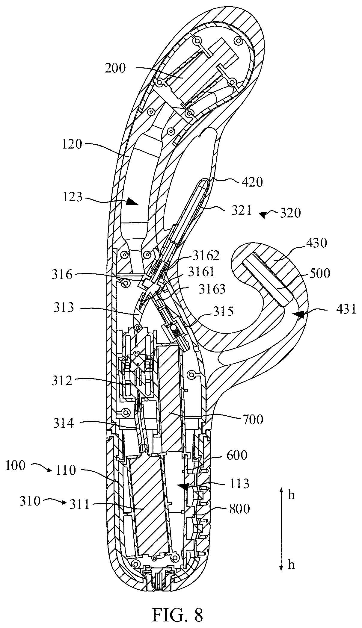 Patent US12403064 Figure 6 – Massager