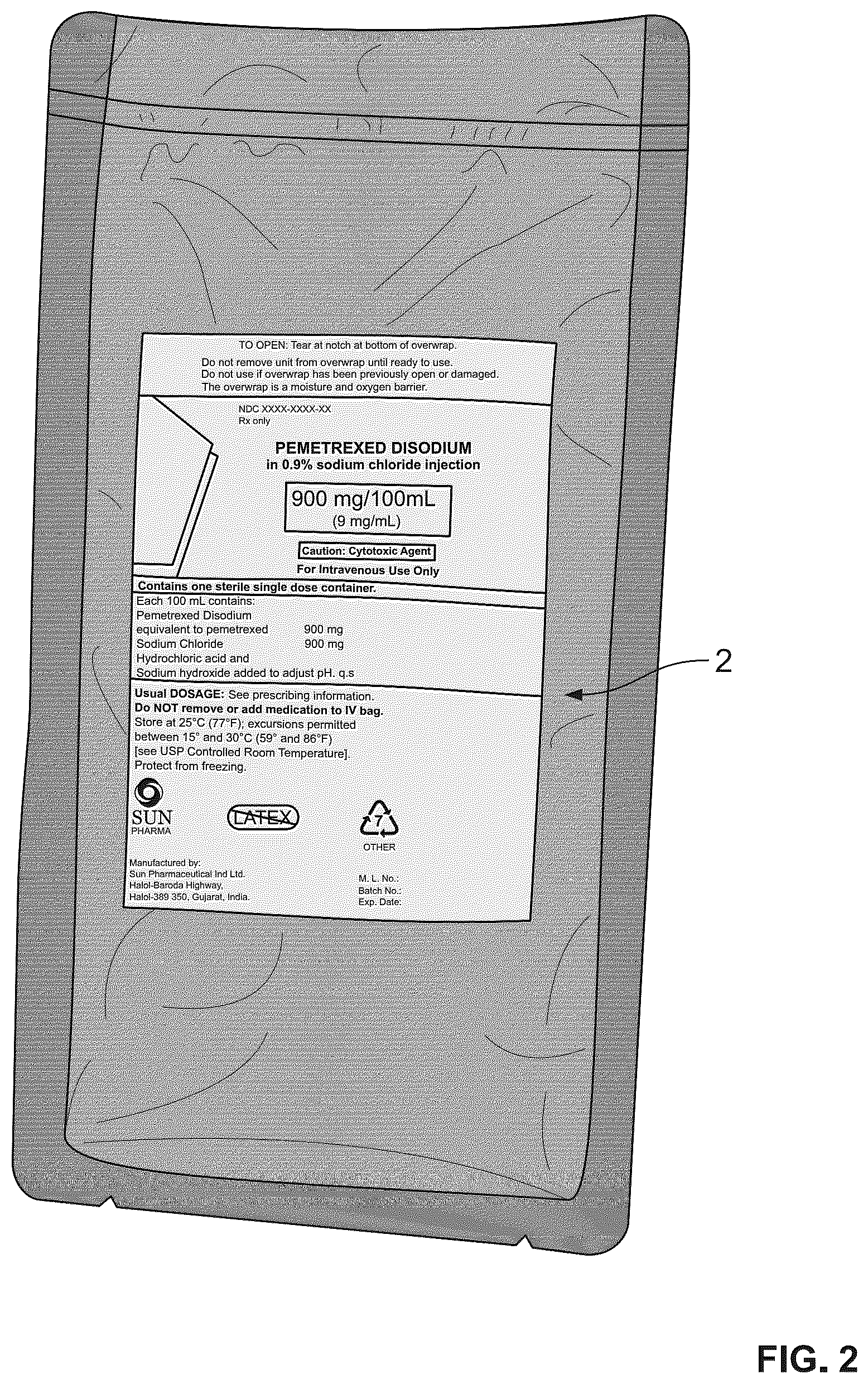 Patent US12403070 Figure 2 – Intravenous infusion dosage form