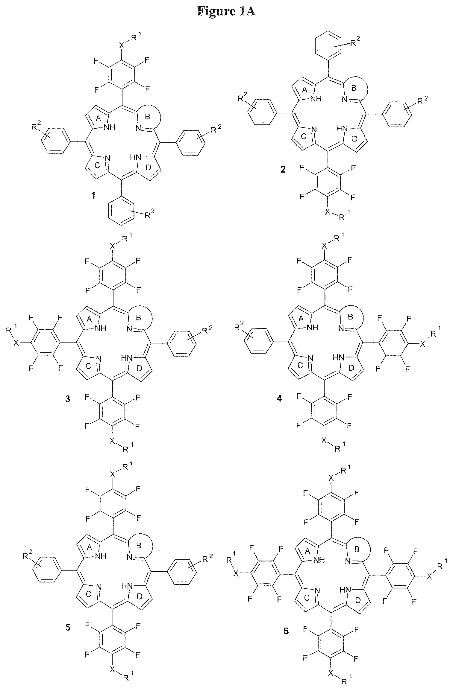 Patent US12403127 — Specifically meso-substituted porphyrins and chlorins for photodynamic therapy — Figure 1