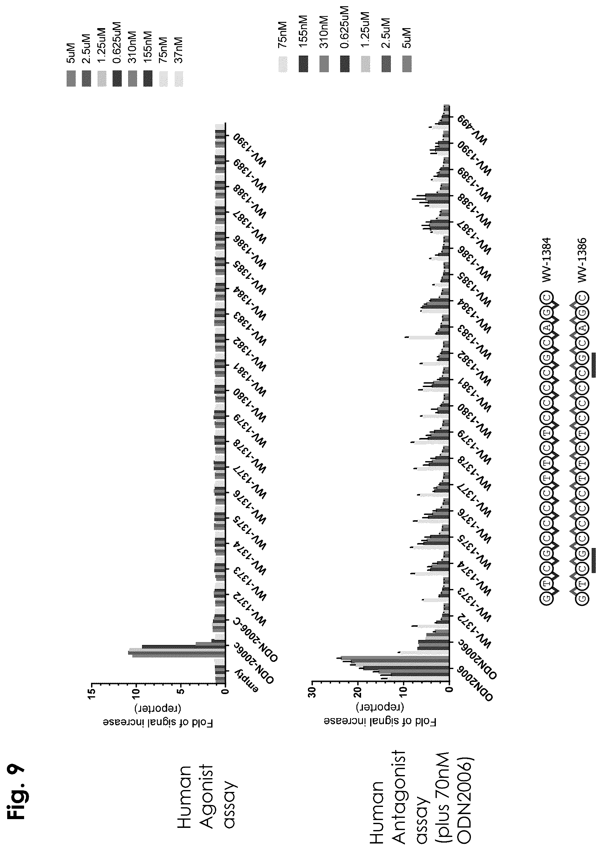 Patent US12403156 Figure 9 – Oligonucleotides, compositions and methods thereof