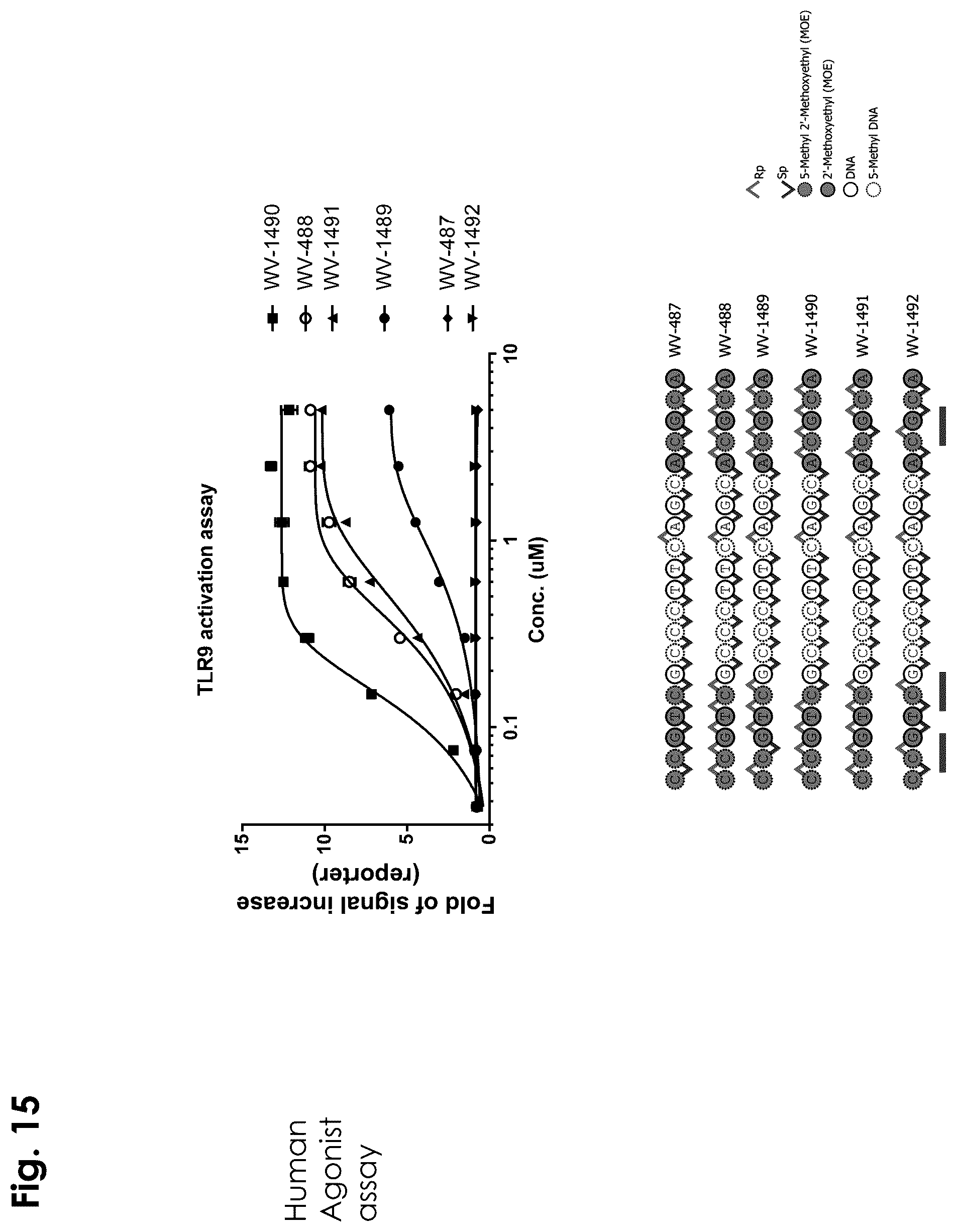 Patent US12403156 Figure 15 – Oligonucleotides, compositions and methods thereof