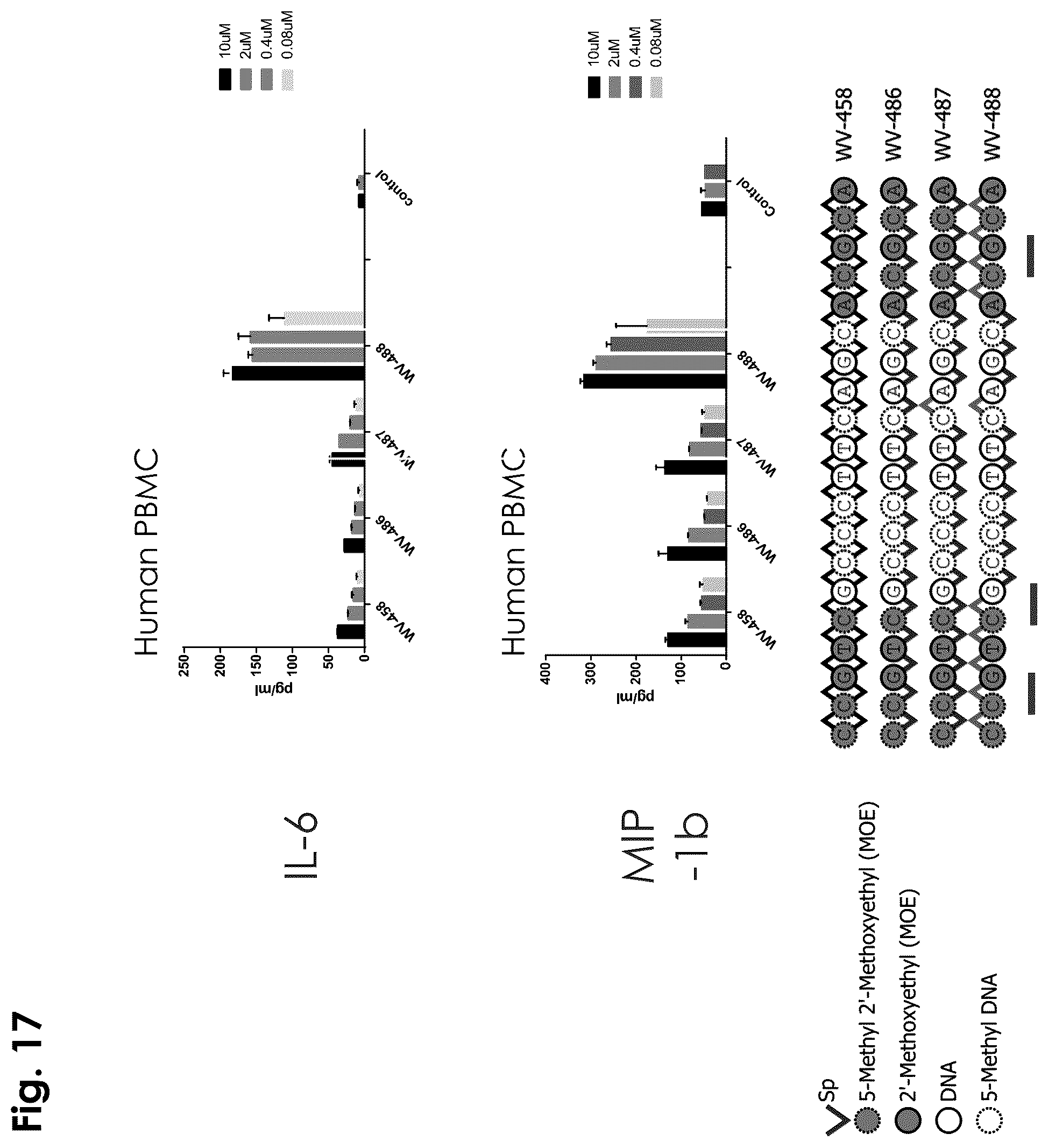 Patent US12403156 Figure 17 – Oligonucleotides, compositions and methods thereof