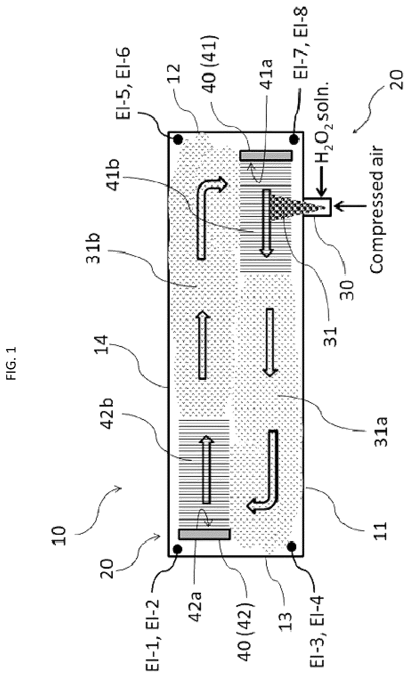 Patent US12403209 — Decontamination device — Figure 1