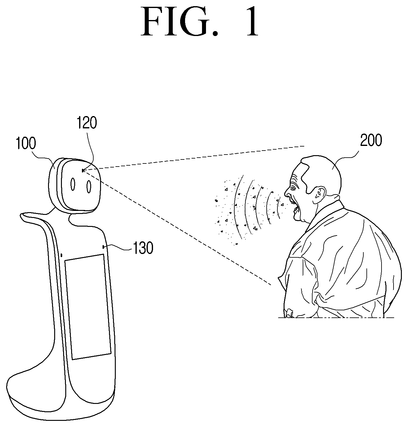 Patent US12403211 Figure 1 – Robot and control method for identifying a sterilization area