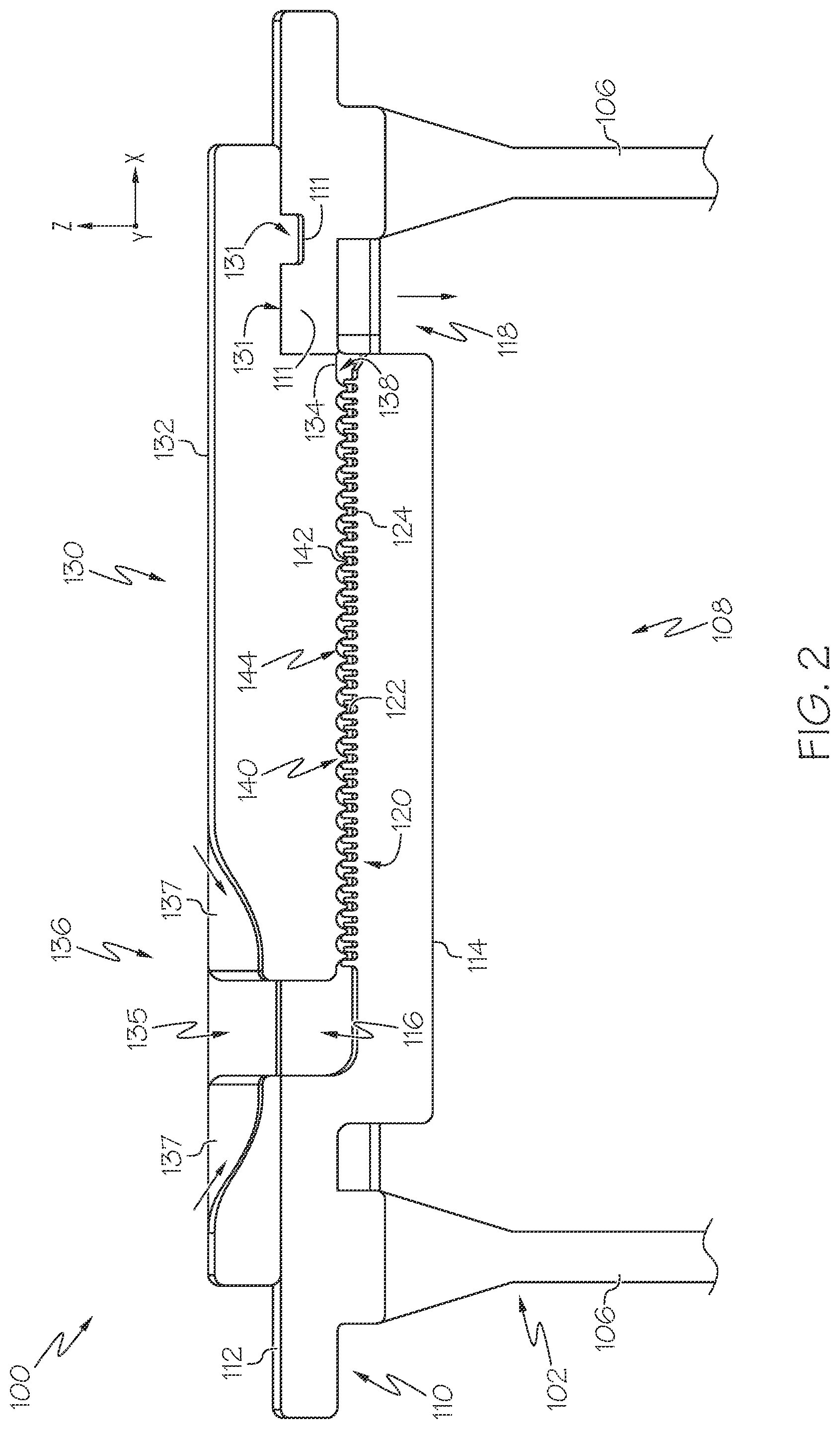 Patent US12403212 Figure 2 – Reusable tortuous path filters for sterilization containers