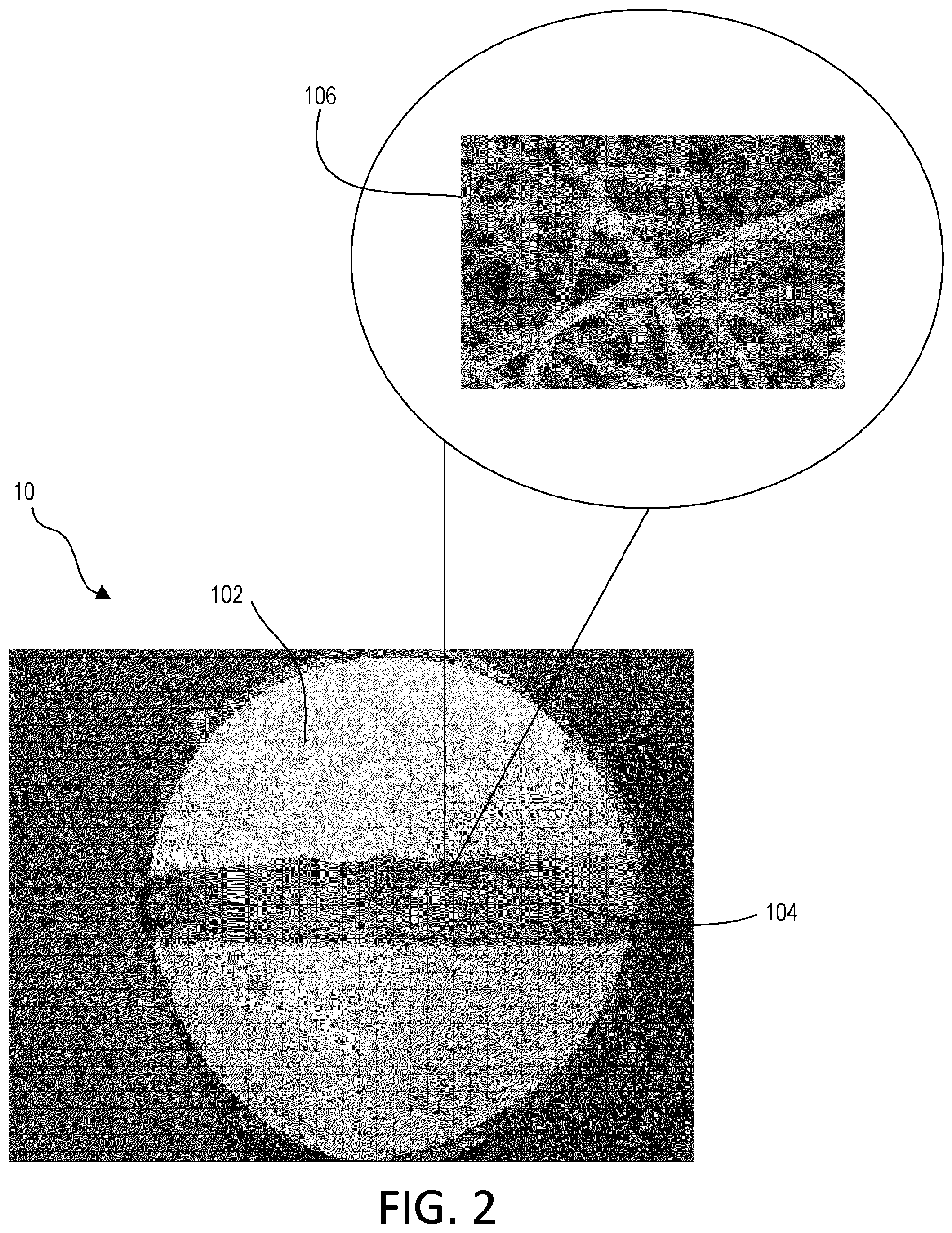 Patent US12403213 Figure 2 – Wound dressing with selective and dynamic transparency