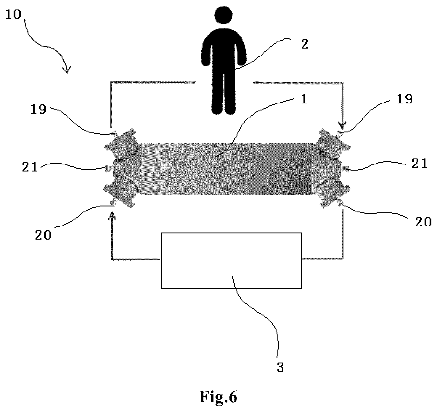 Patent US12403229 Figure 3 – Dialysis device for use with interface media, dialysis systems, use of dialysis device, method for establishing dialysis system, method for filling and/or priming dialysis system and method for removing air from dialysis system