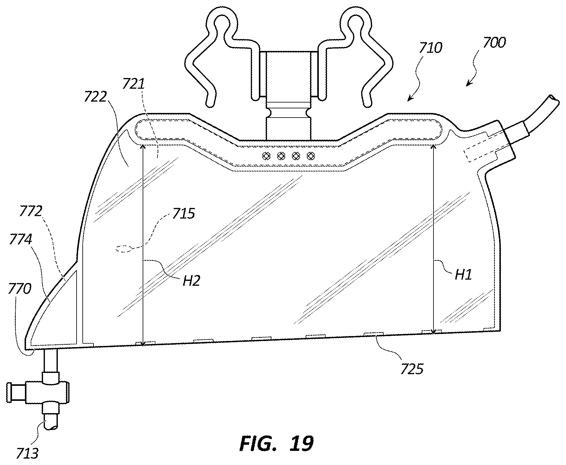 Patent US12403233 Figure 18 – Dual drainage bag, assemblies, and related methods