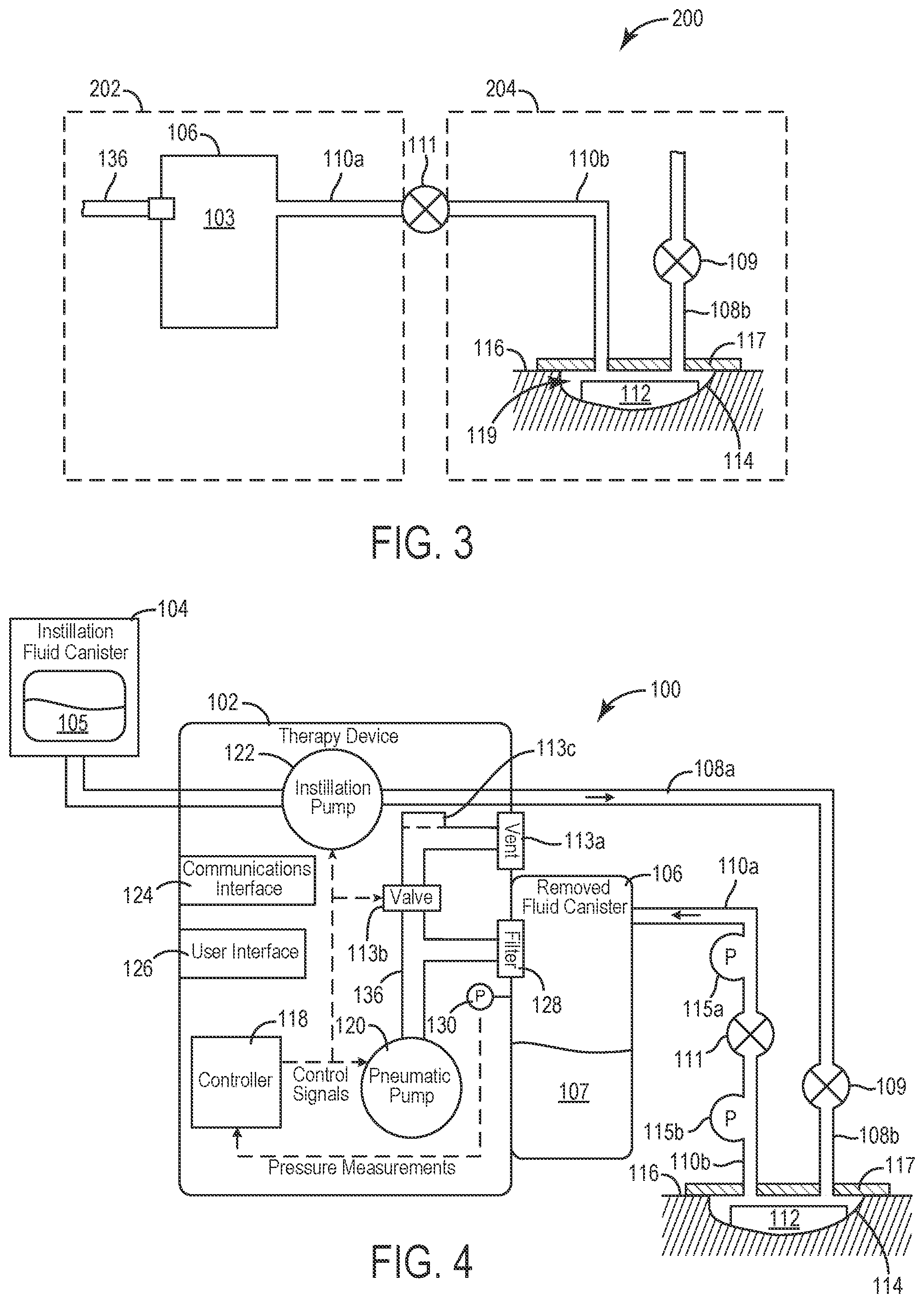 Patent US12403235 Figure 2 – Wound therapy system with internal alternating orifice
