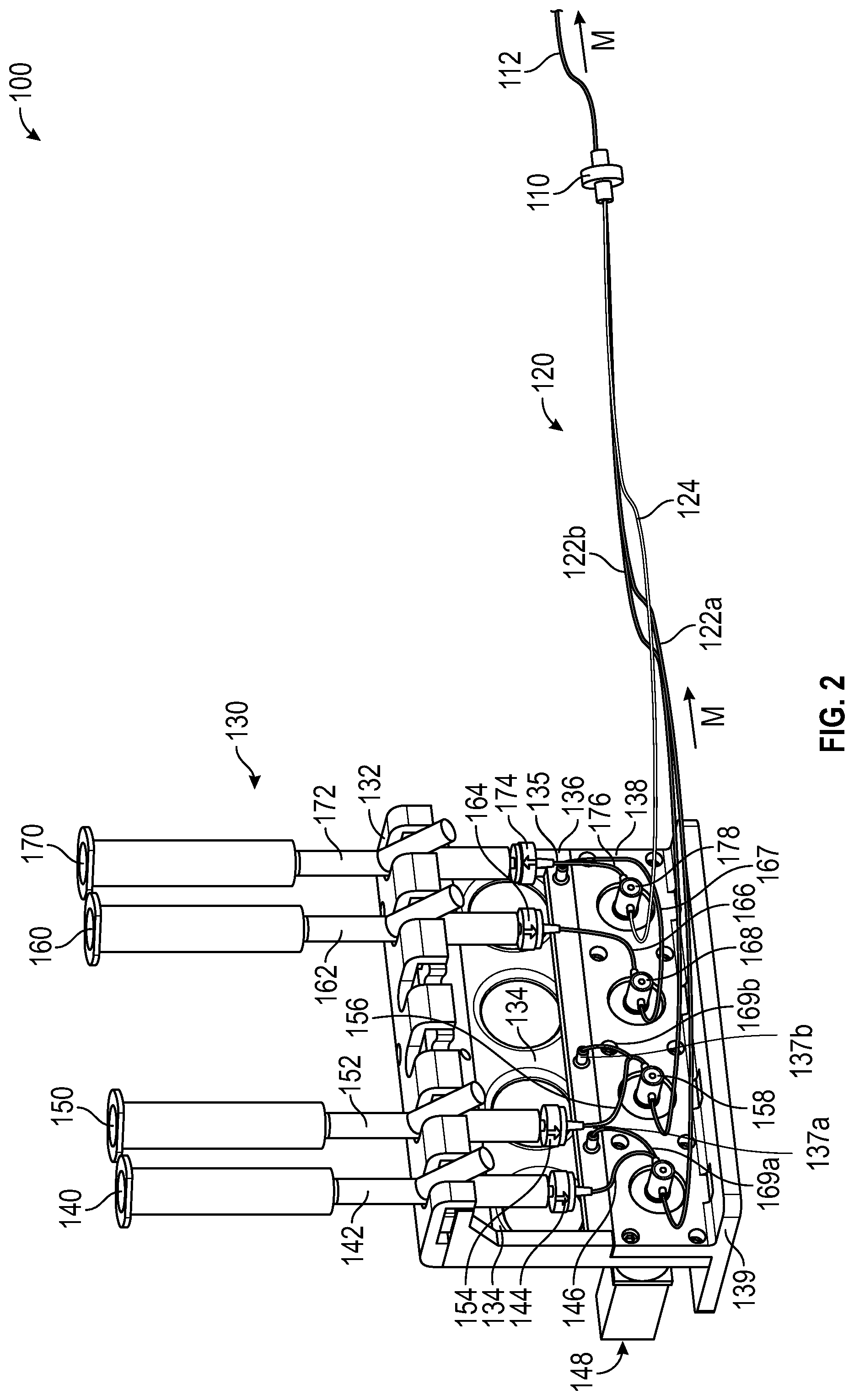 Patent US12403240 Figure 2 – Syringe control assembly