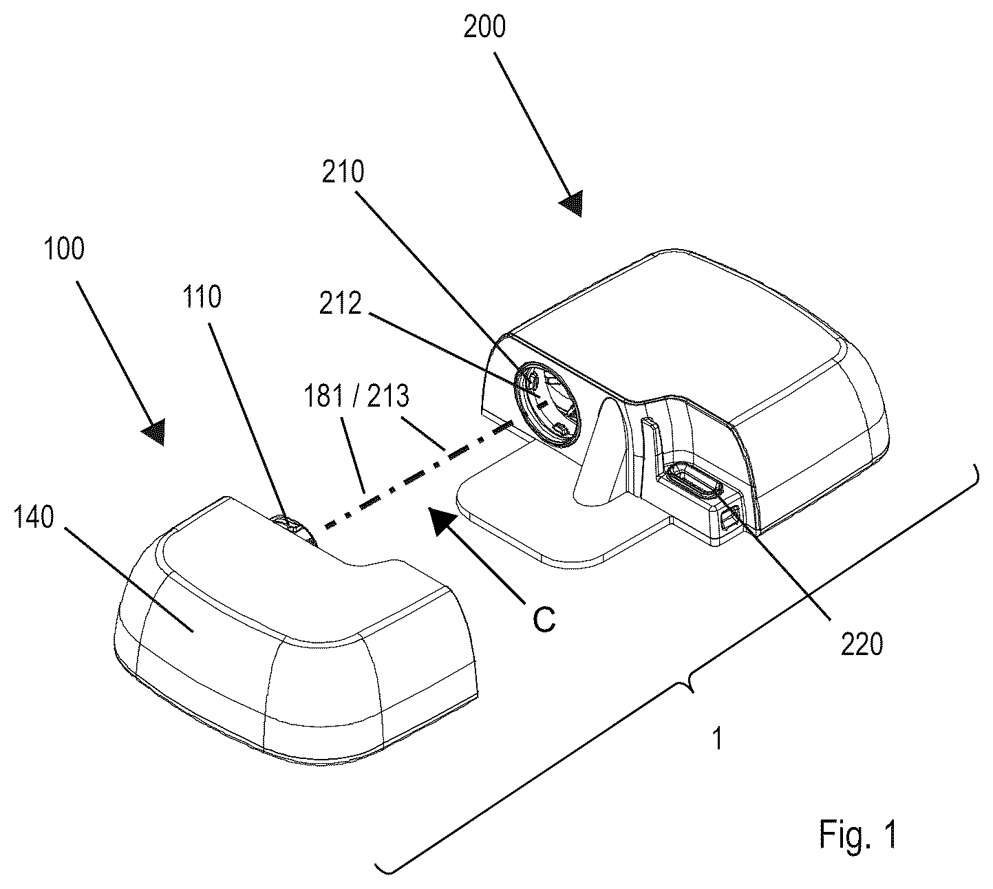 Patent US12403241 Figure 1 – Modular administration appliance
