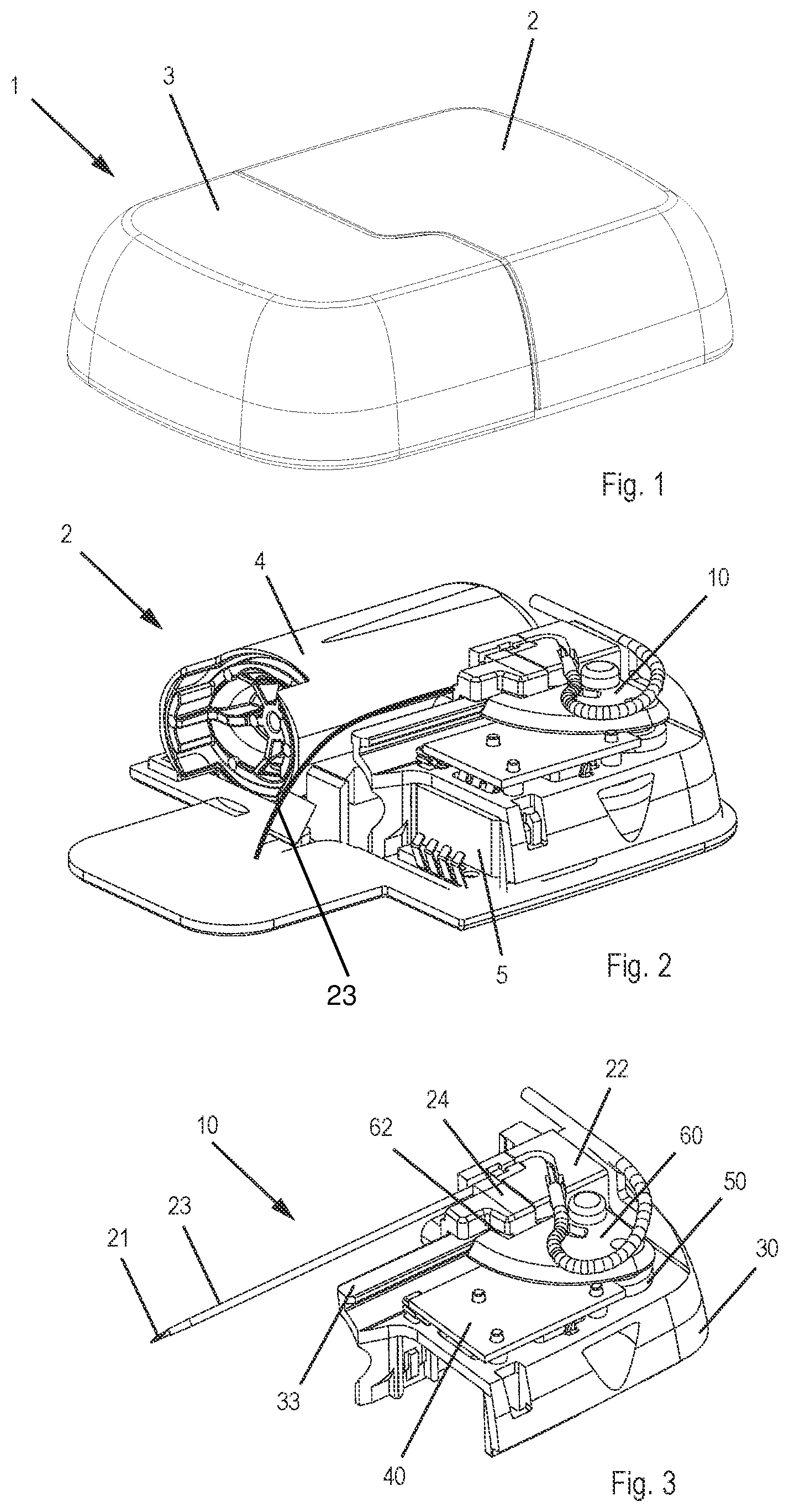 Patent US12403246 Figure 1 – Piercing device for an administration device