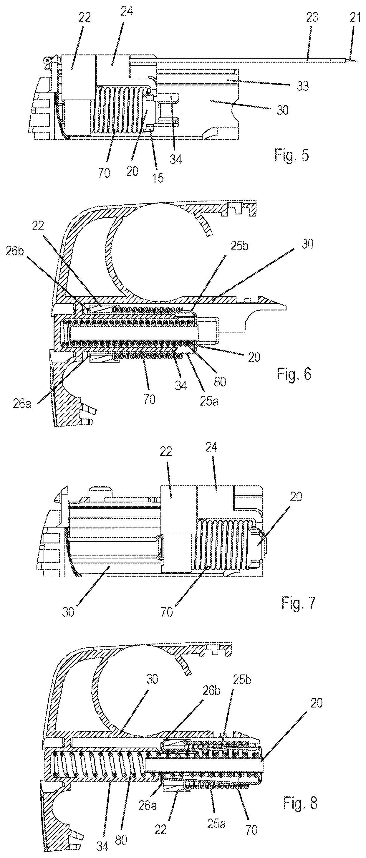 Patent US12403246 Figure 3 – Piercing device for an administration device