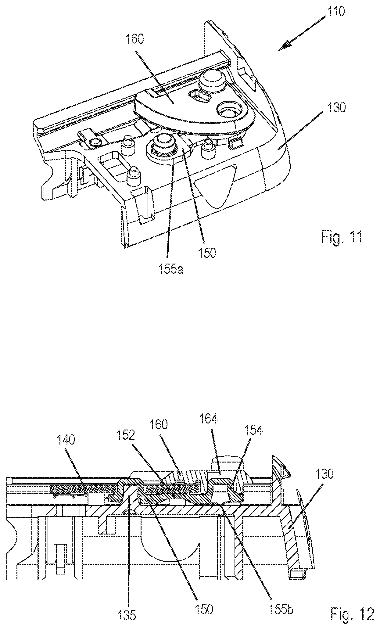 Patent US12403246 Figure 5 – Piercing device for an administration device