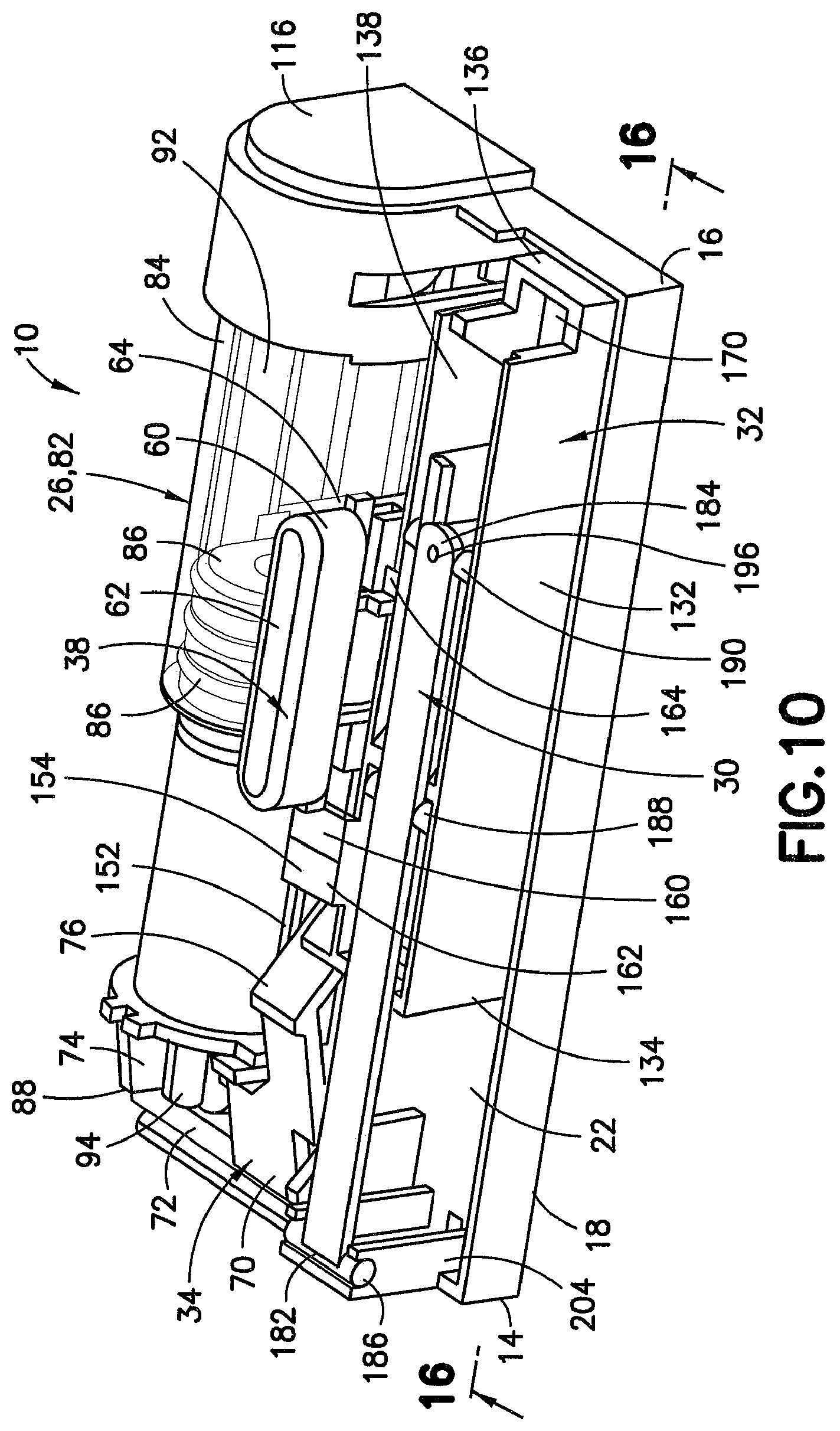 Patent US12403249 Figure 5 – Microinfuser with automatic needle retraction