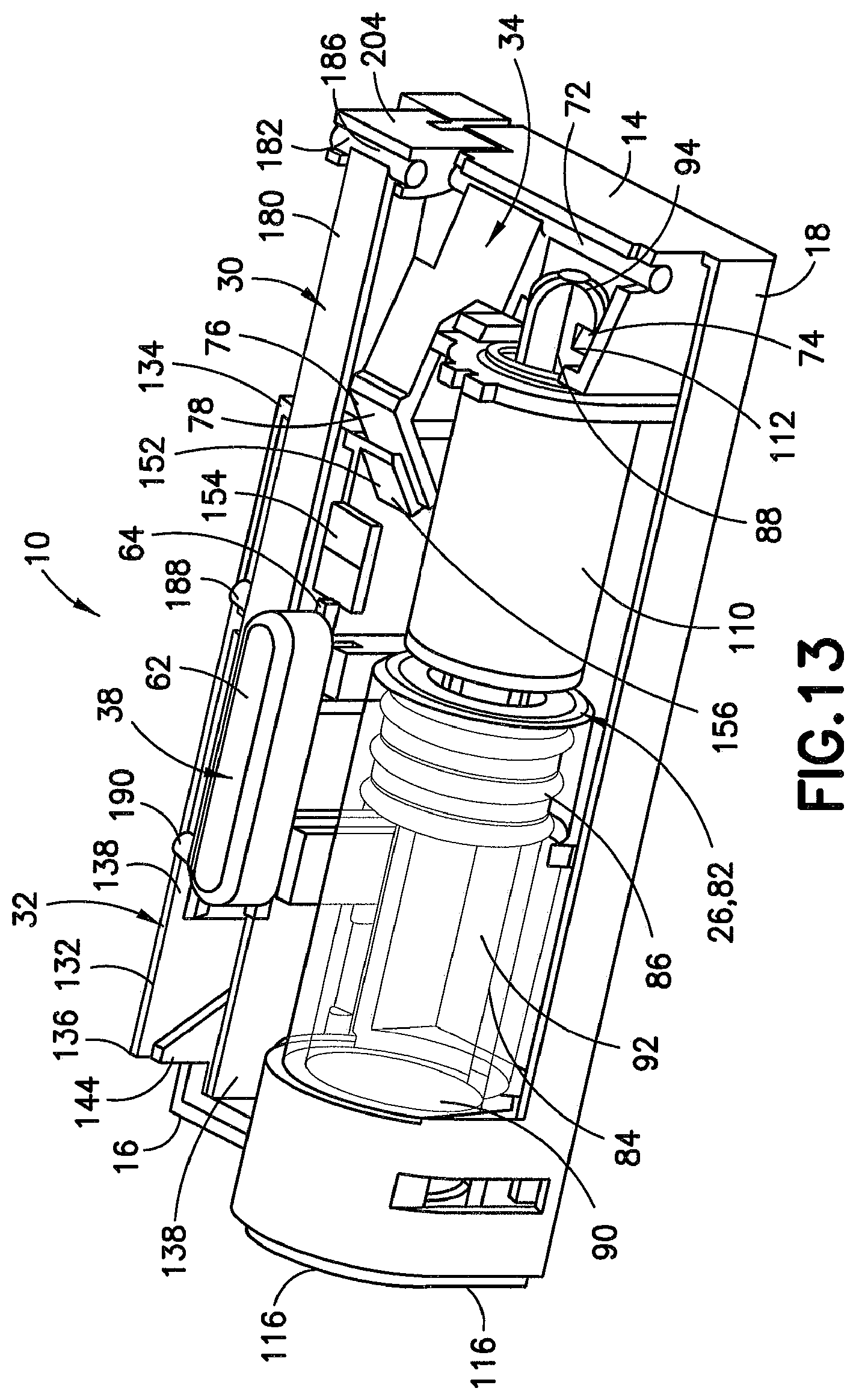 Patent US12403249 Figure 8 – Microinfuser with automatic needle retraction