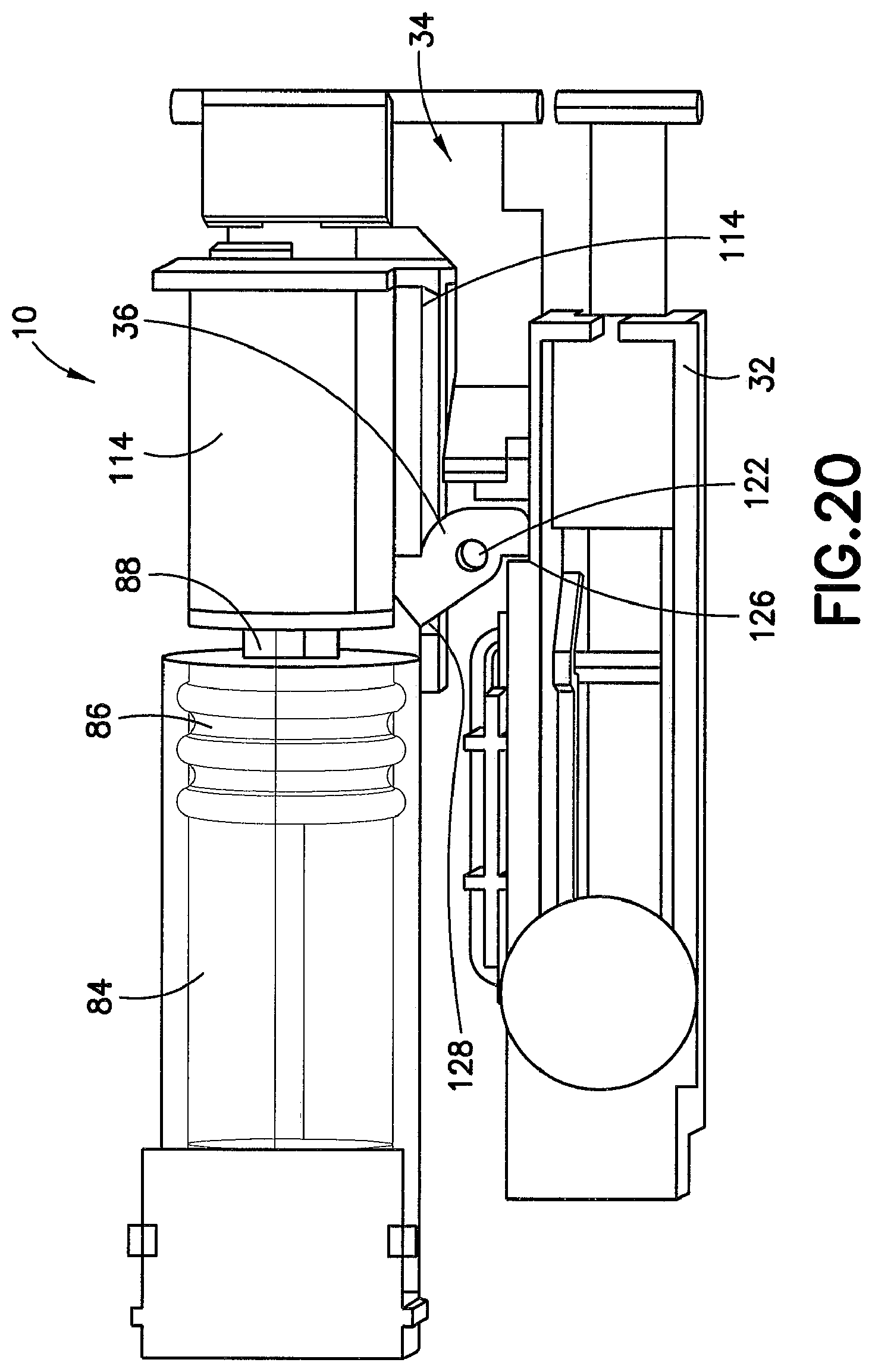 Patent US12403249 Figure 12 – Microinfuser with automatic needle retraction