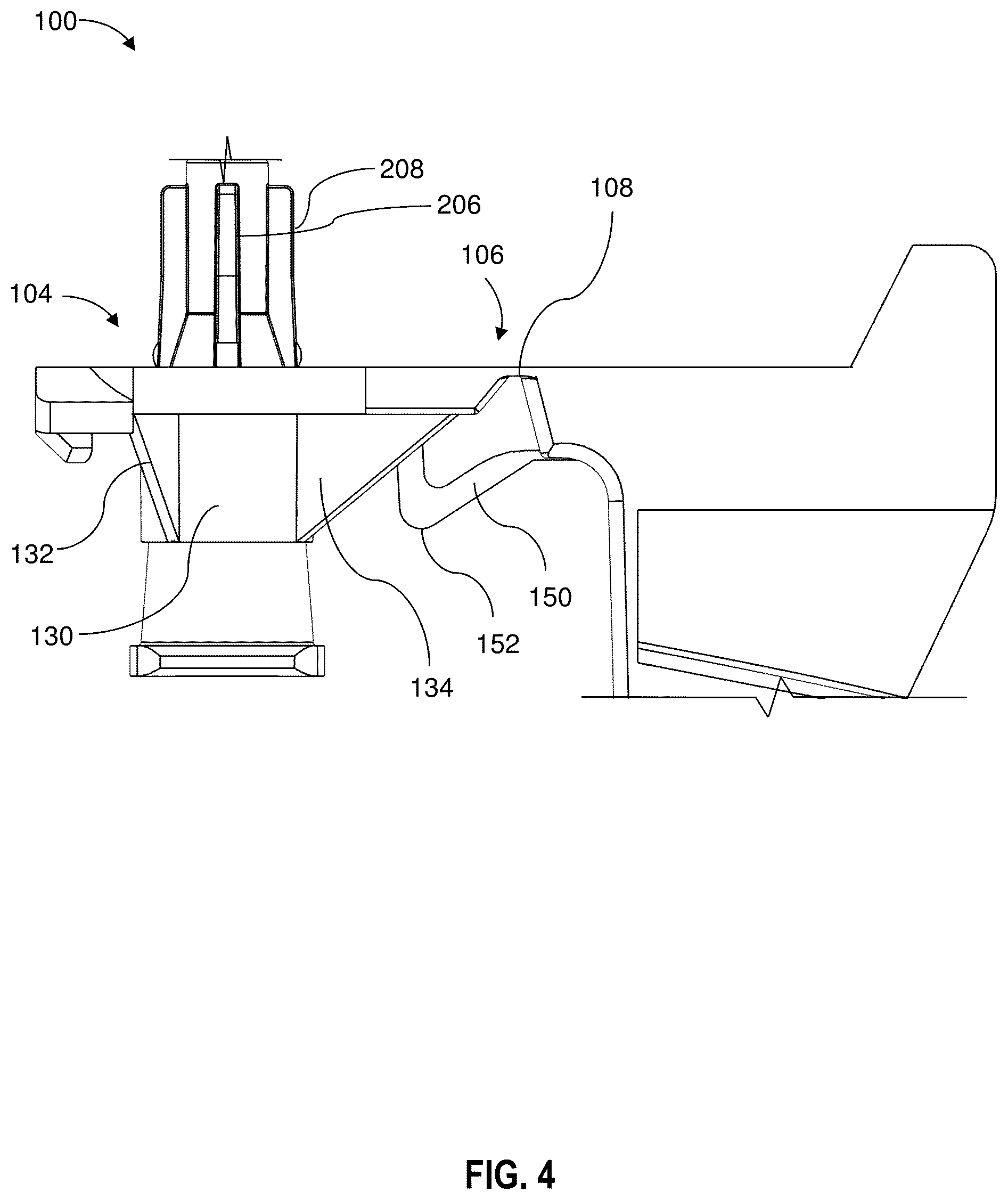 Patent US12403265 Figure 4 – Hinged needle shield and needle assemblies