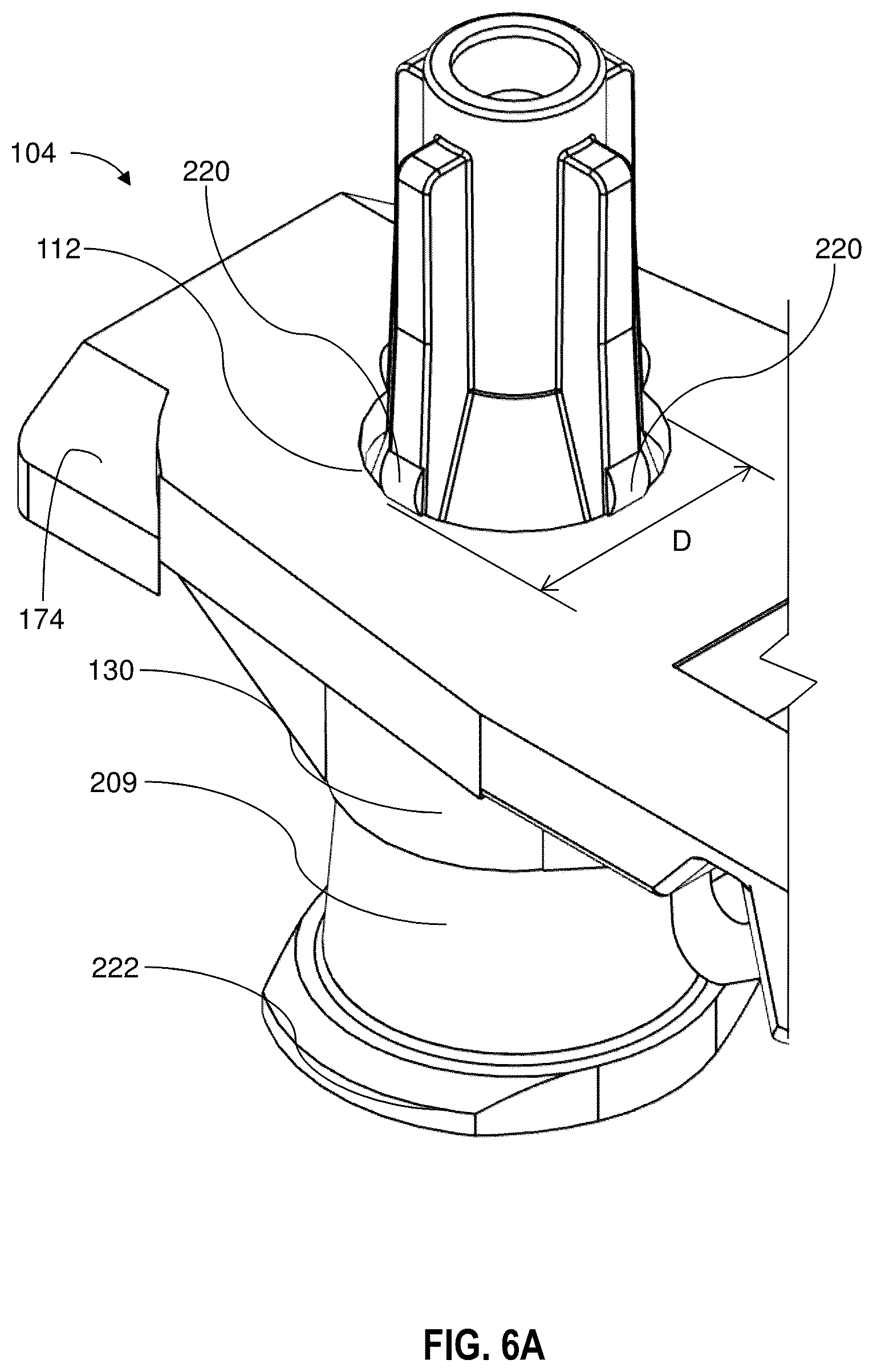 Patent US12403265 Figure 6 – Hinged needle shield and needle assemblies