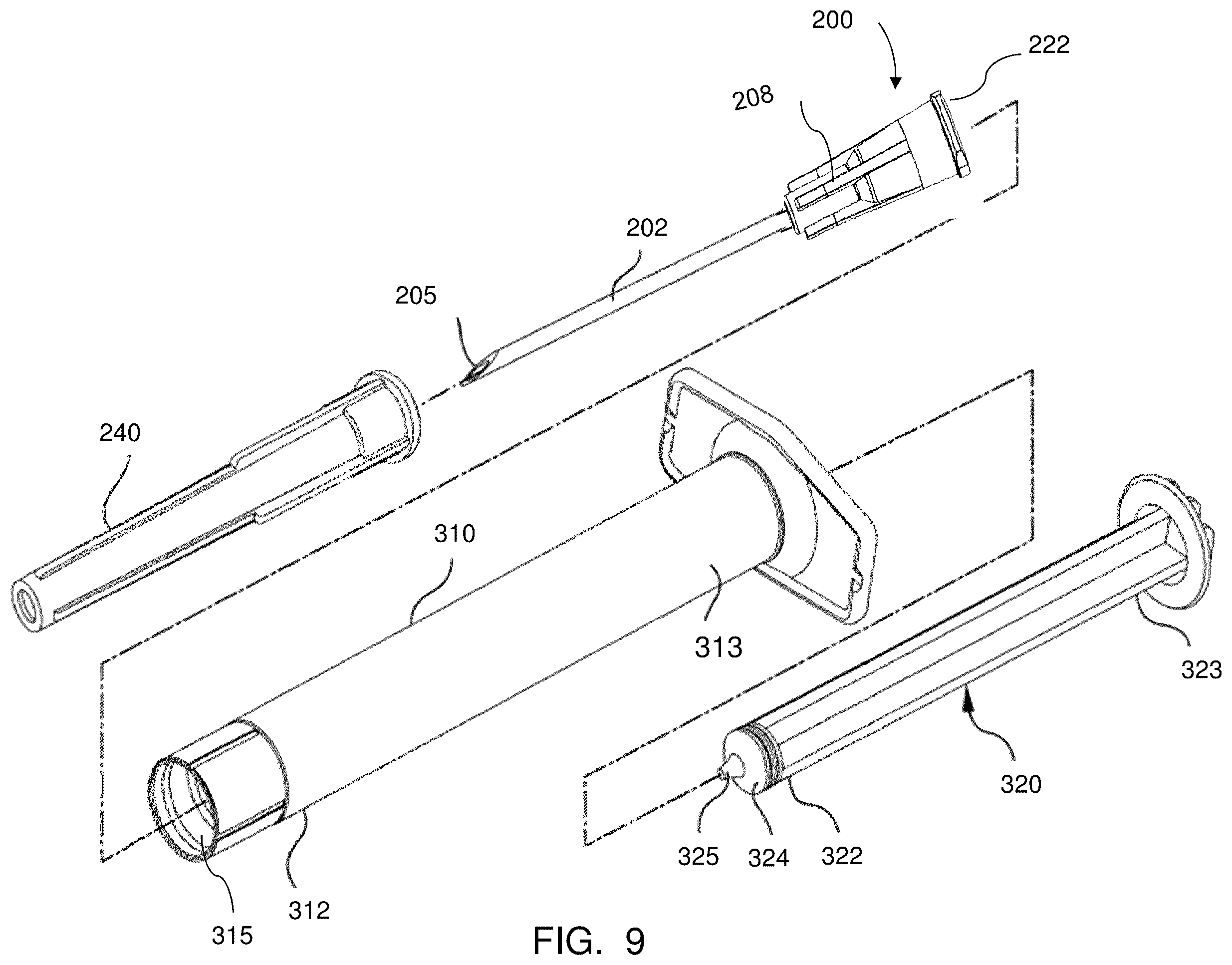 Patent US12403265 Figure 11 – Hinged needle shield and needle assemblies