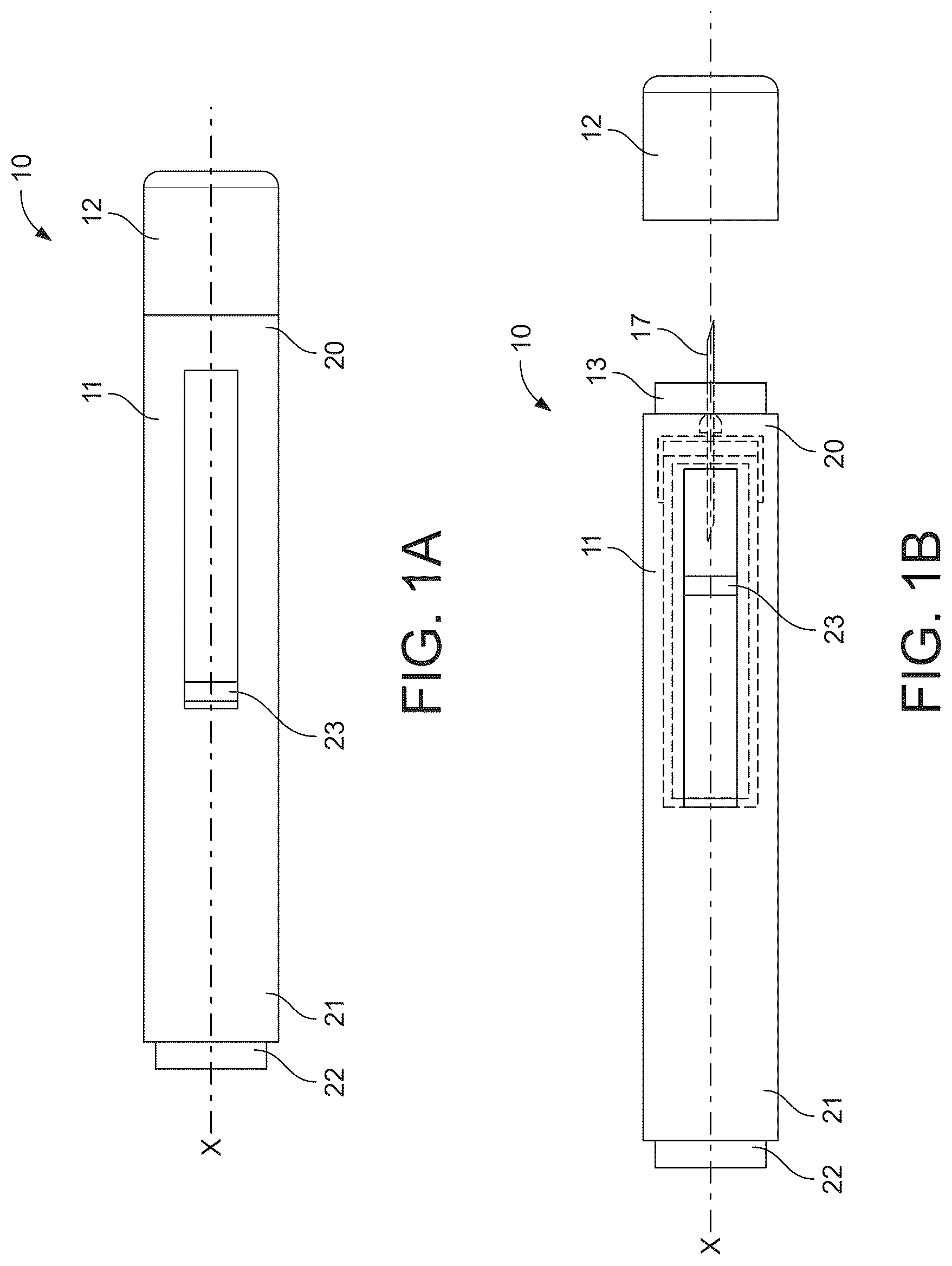 Patent US12403266 Figure 1 – Medicament delivery device