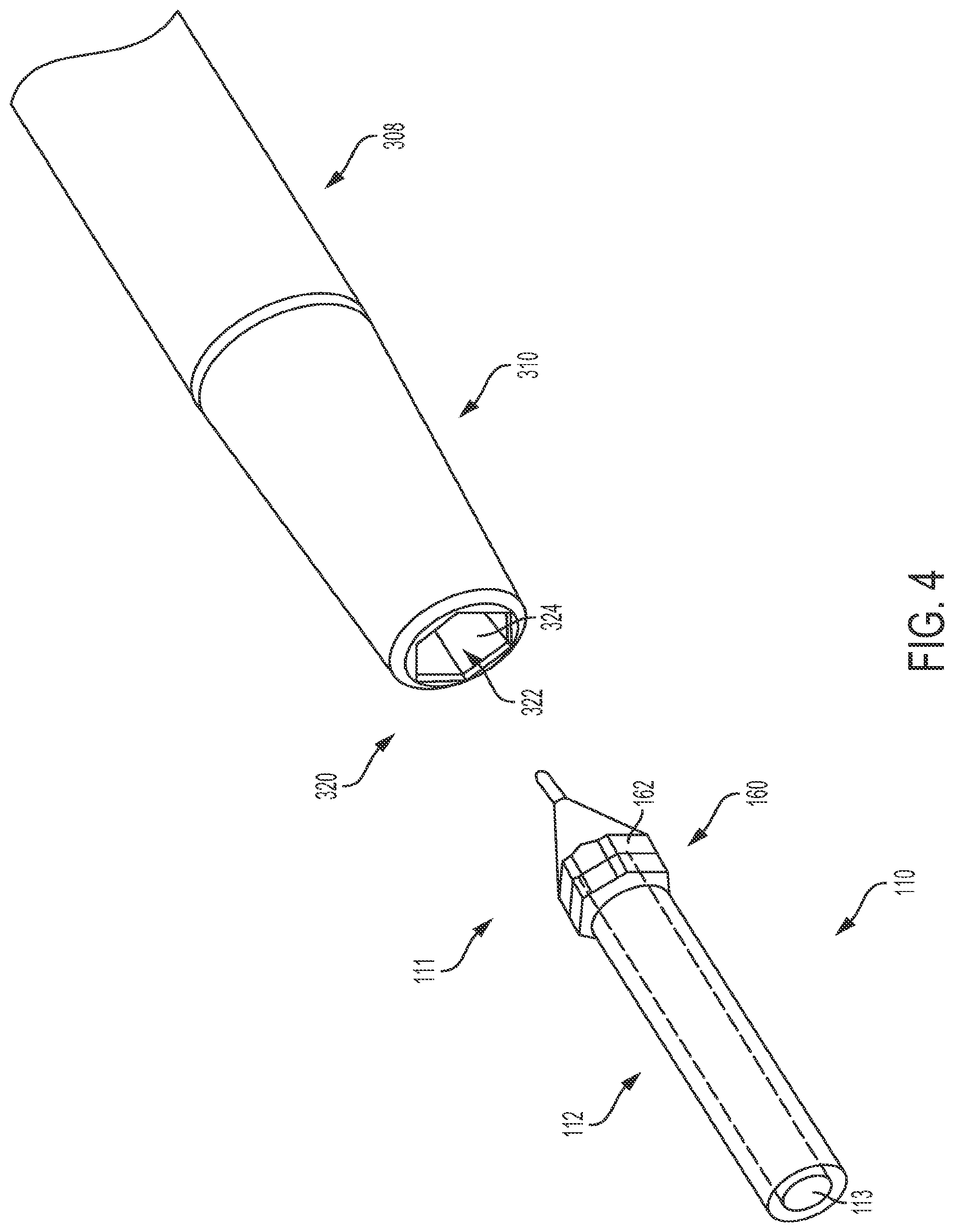 Patent US12403267 Figure 4 – Devices and methods for installation and removal of a needle tip of a needle