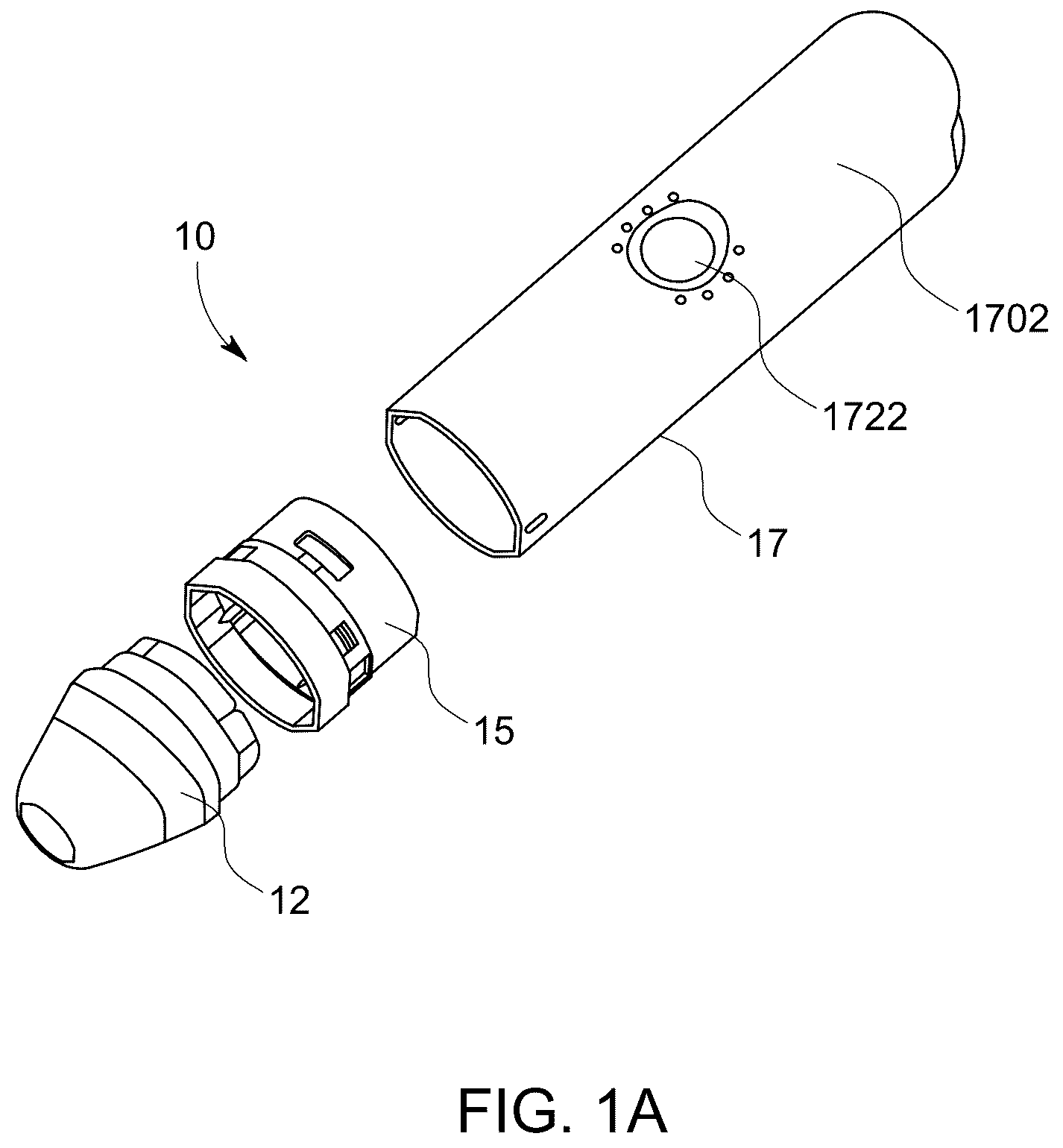 Patent US12403269 Figure 1 – Droplet delivery device with push ejection