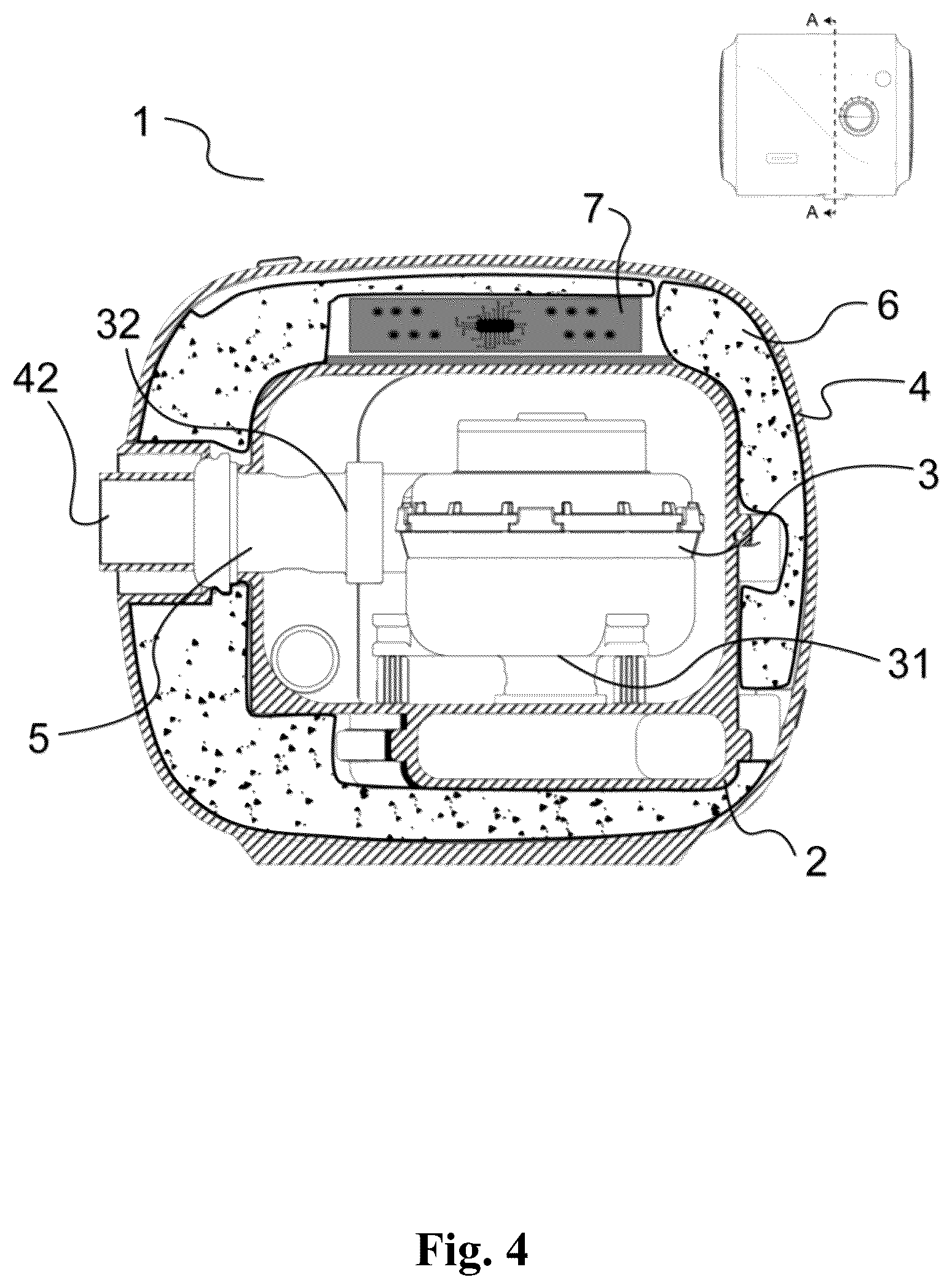 Patent US12403279 Figure 4 – Noise-reducing respiratory device