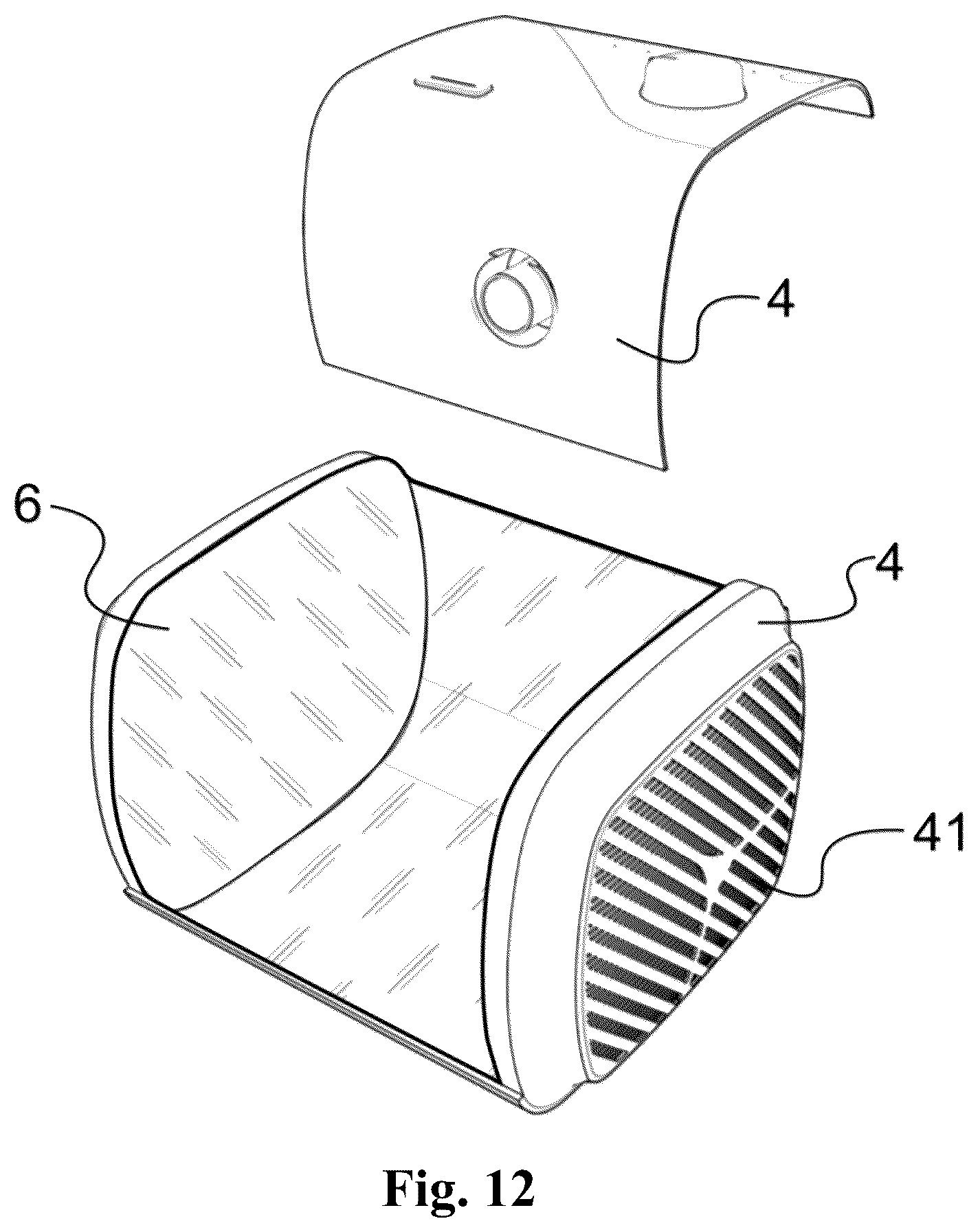 Patent US12403279 Figure 12 – Noise-reducing respiratory device